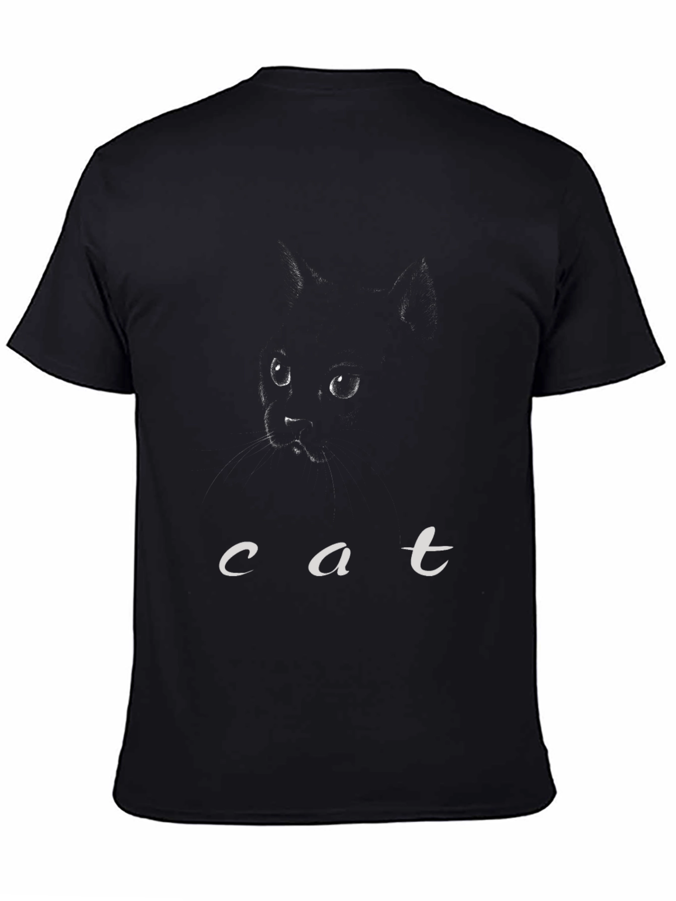 Black Cat Graphic Tee - Stylish Comfort