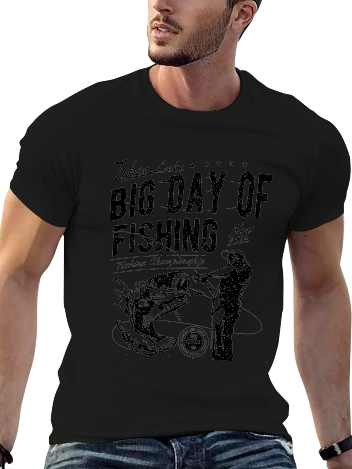 Tahoe Lake Fishing Day T-Shirt