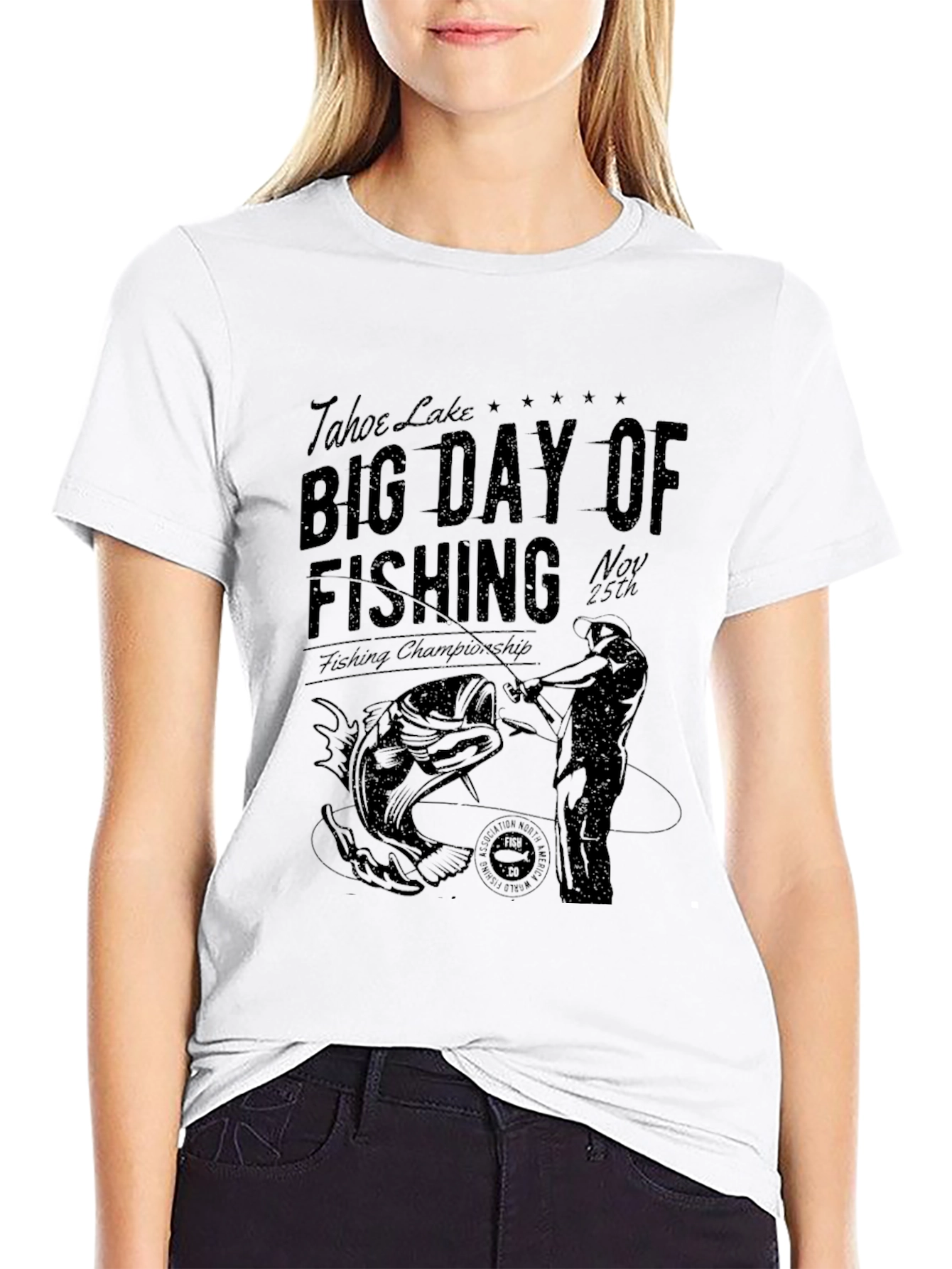 Tahoe Lake Fishing Day T-Shirt