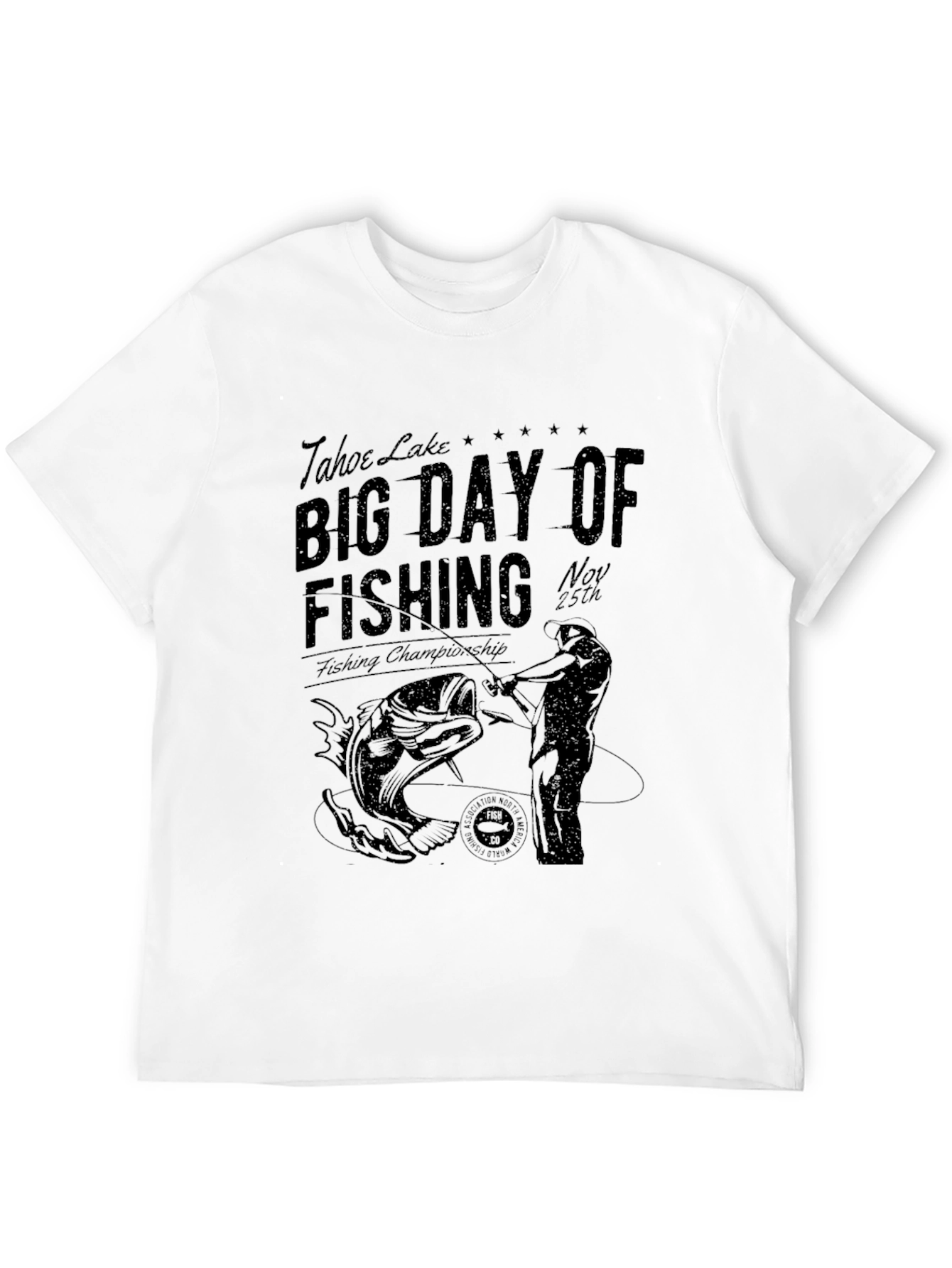 Tahoe Lake Fishing Day T-Shirt