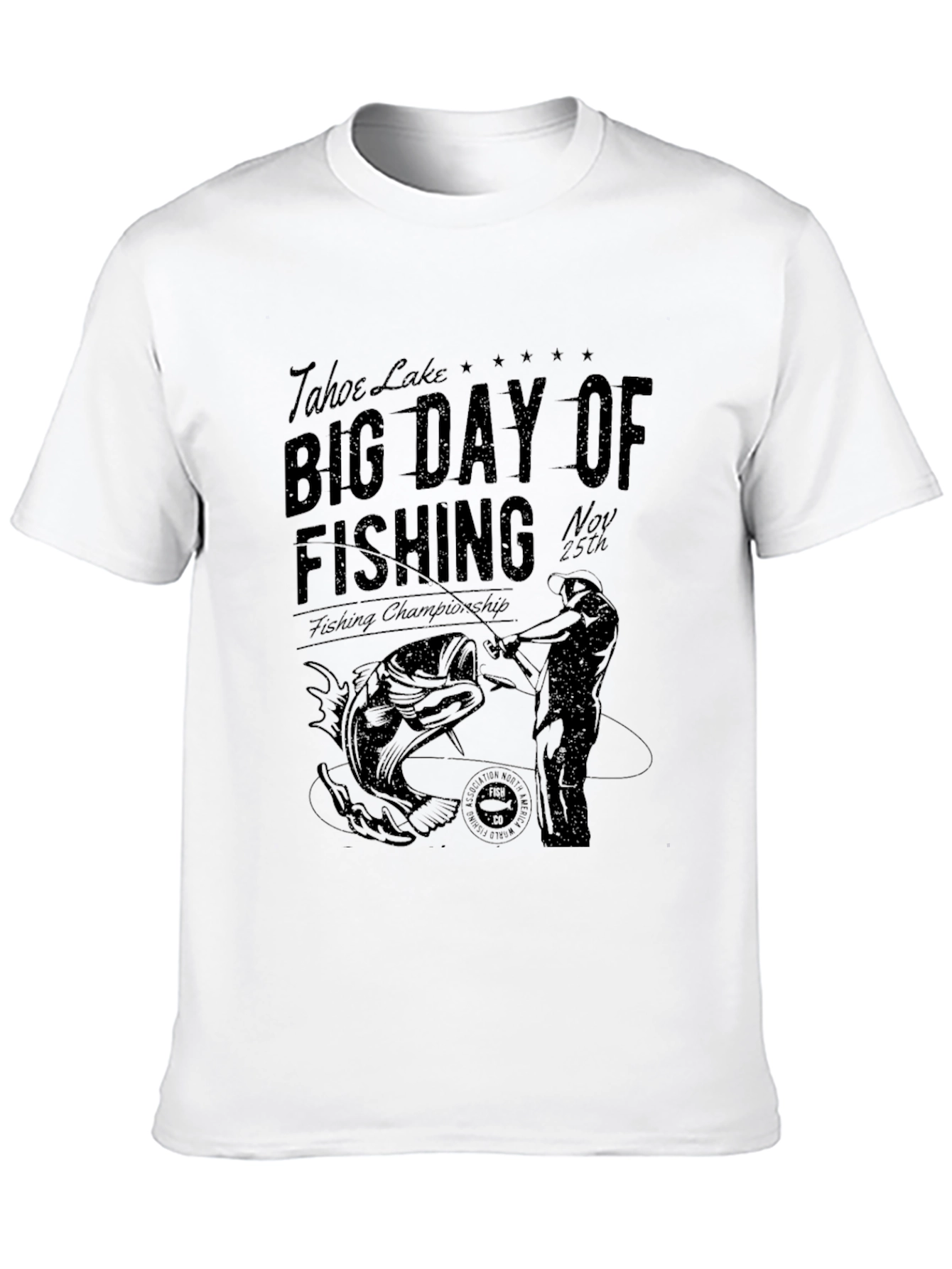 Tahoe Lake Fishing Day T-Shirt