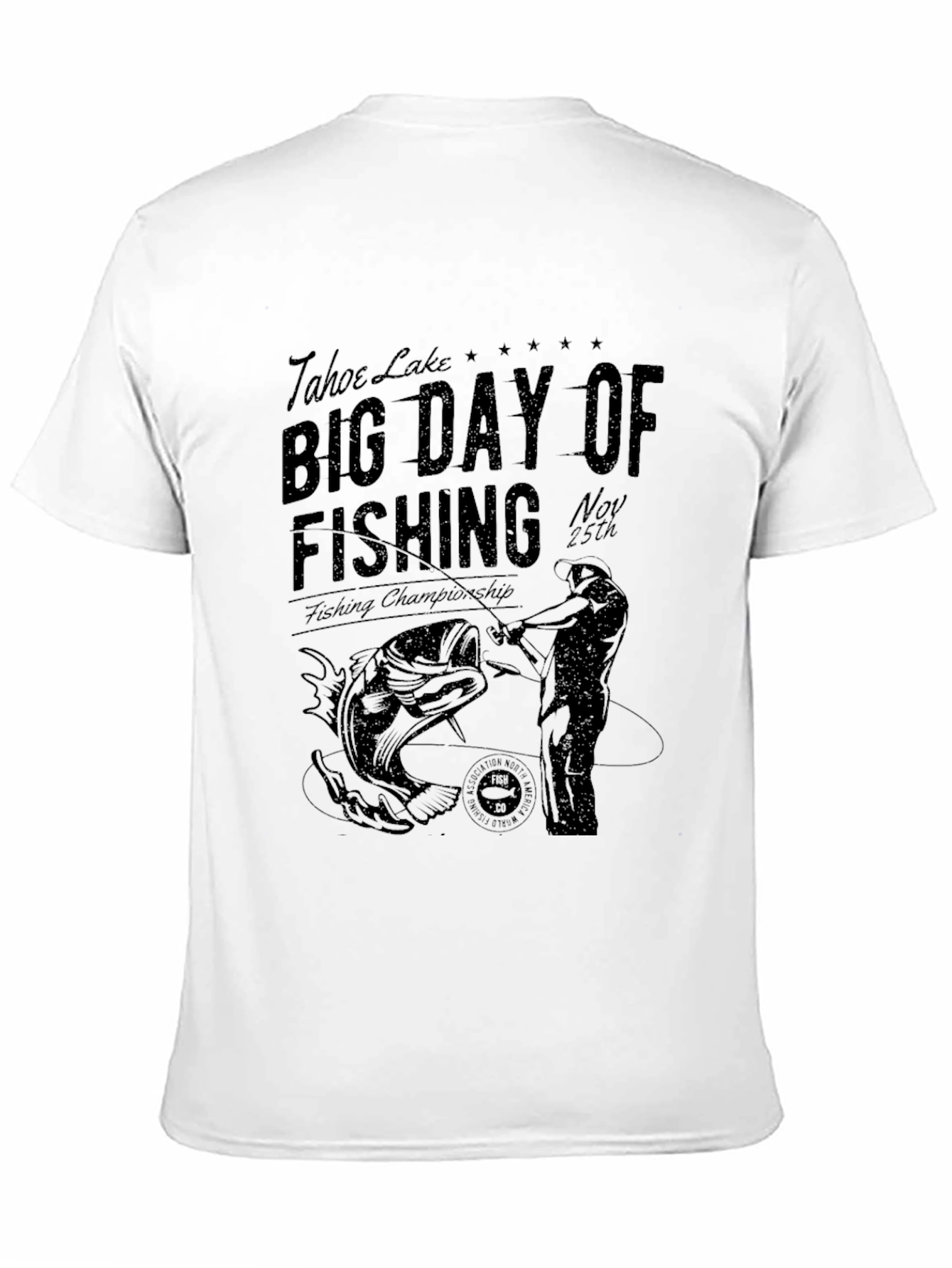 Tahoe Lake Fishing Day T-Shirt