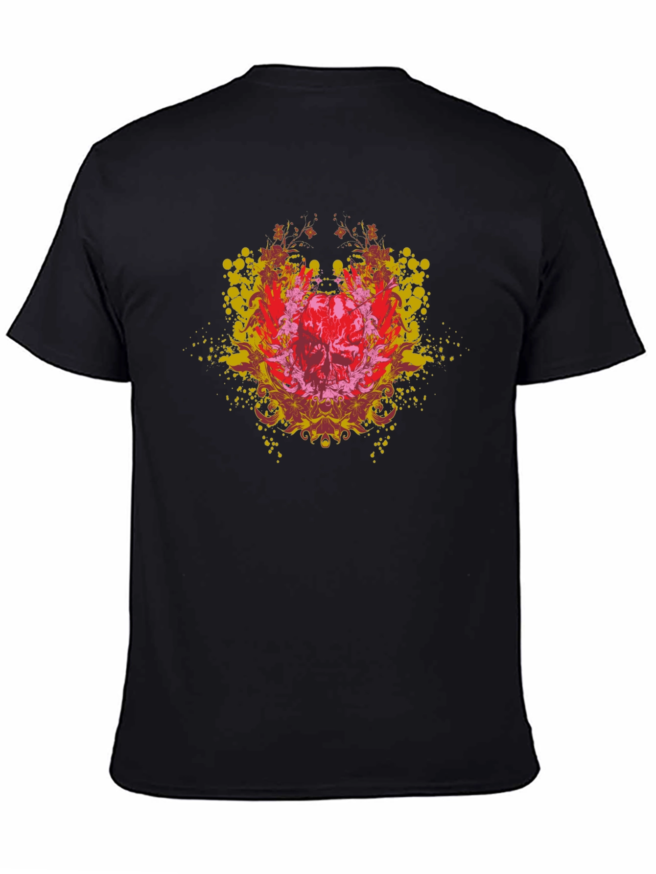 Skull Graphic Tee - Edgy Black T-Shirt