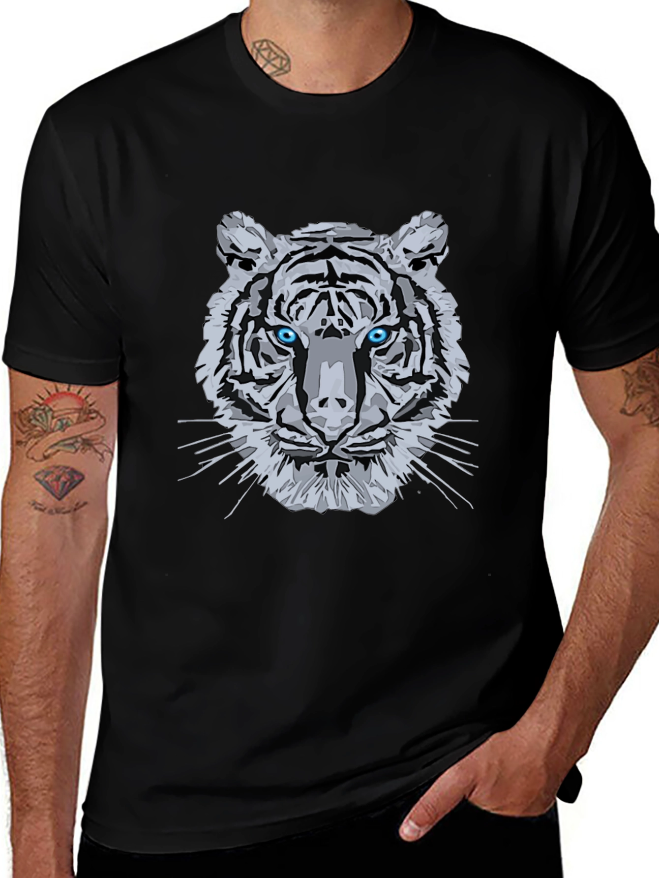 Tiger Graphic Tee - Cool Animal Print T-Shirt