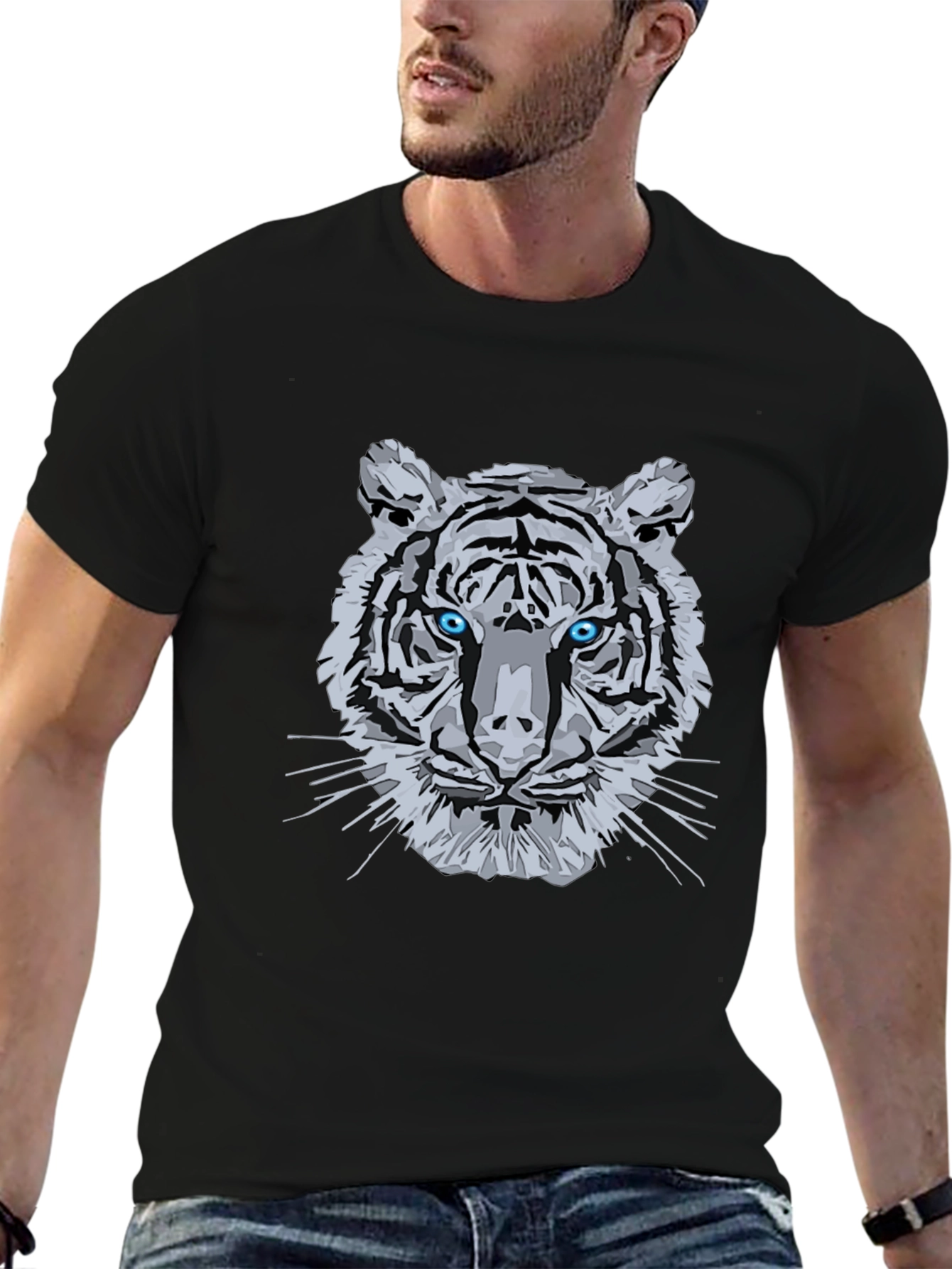 Tiger Graphic Tee - Cool Animal Print T-Shirt