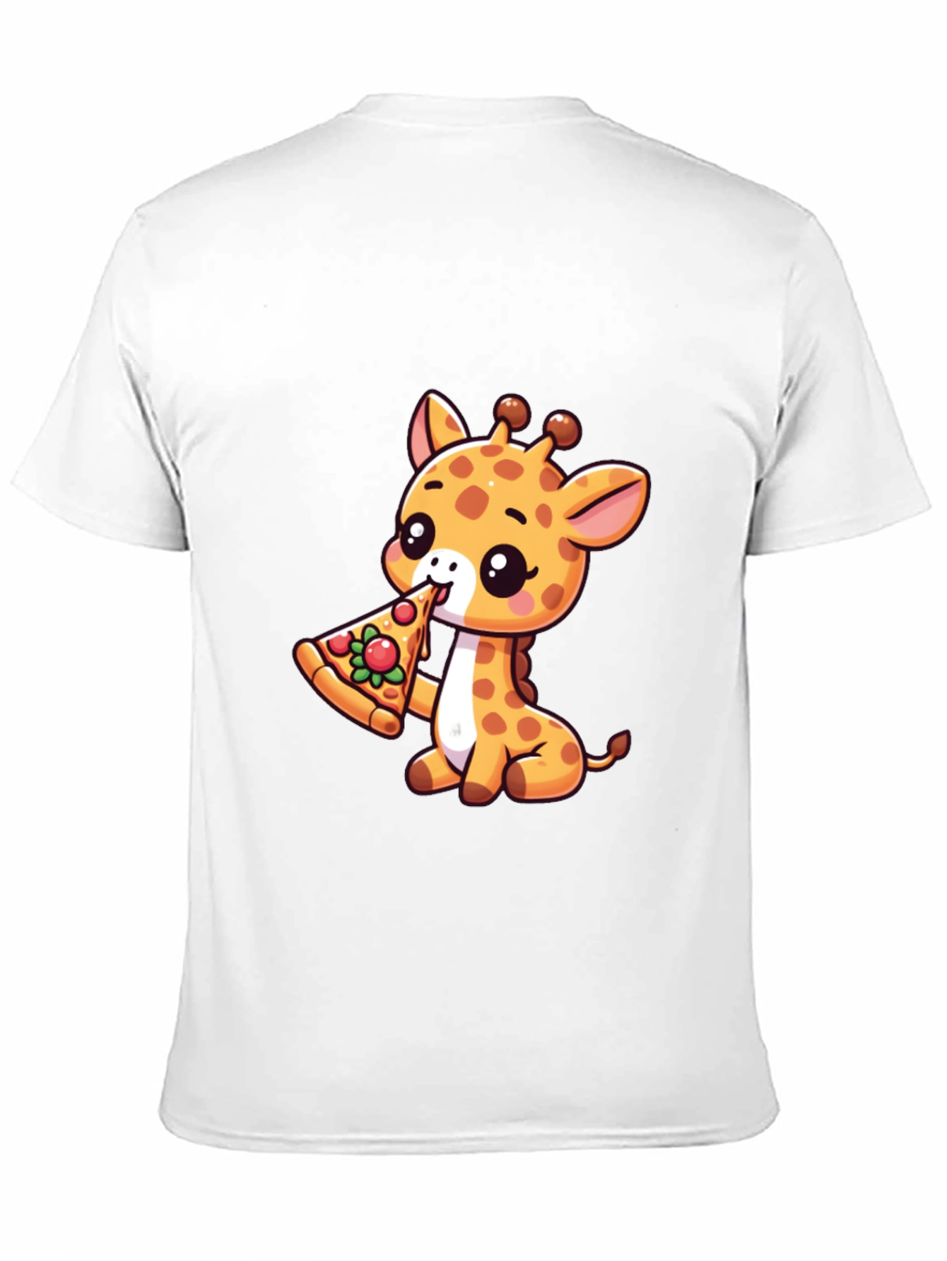 Cute Giraffe Pizza Lover T-Shirt