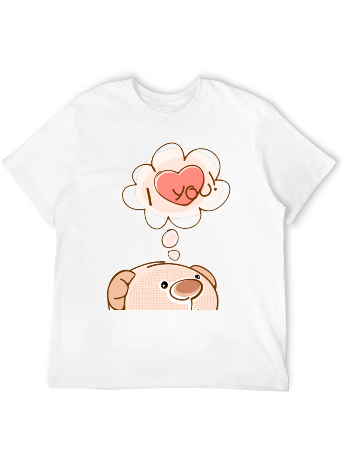 Cute Bear T-Shirt - I Love You Design