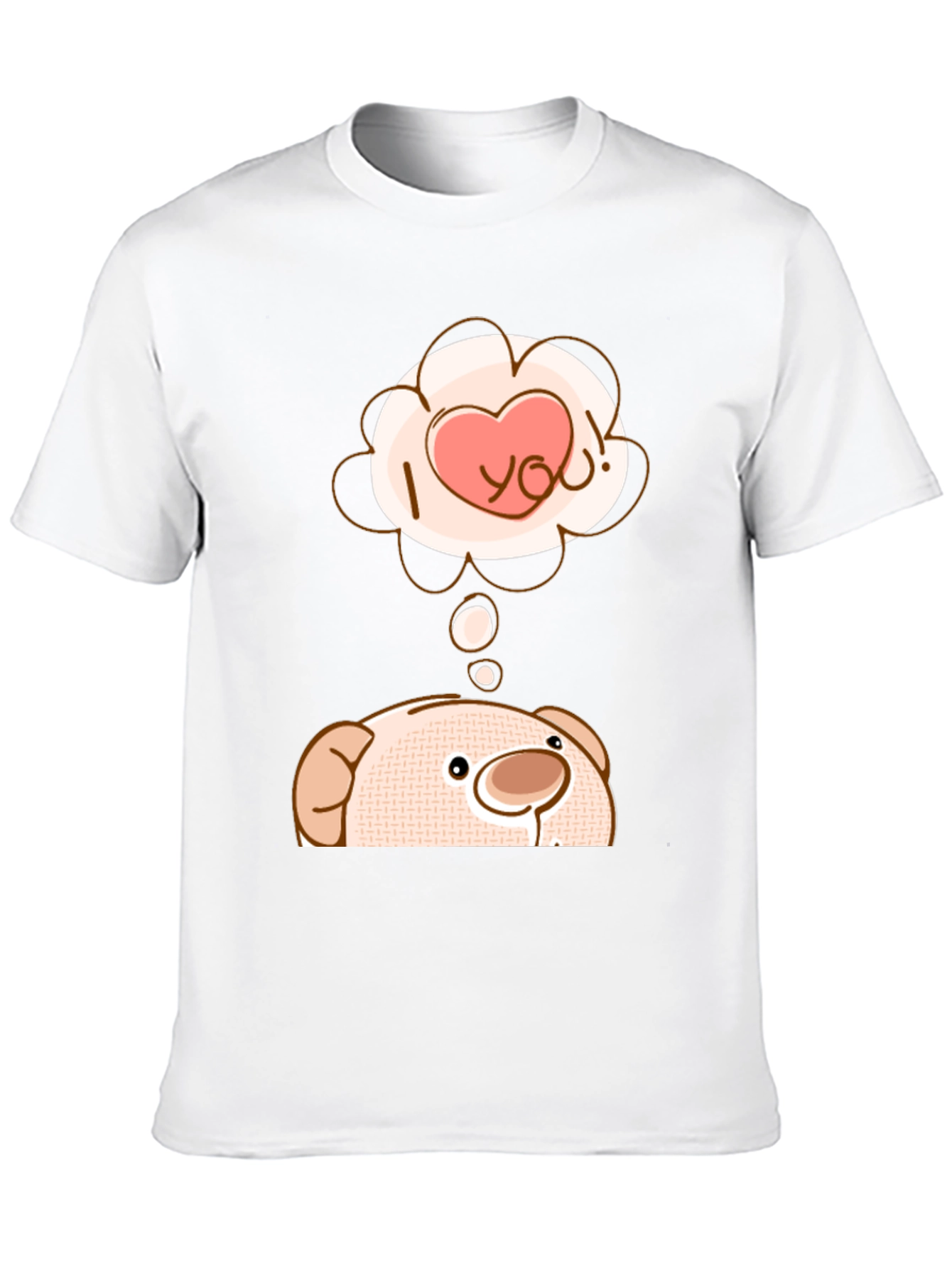 Cute Bear T-Shirt - I Love You Design