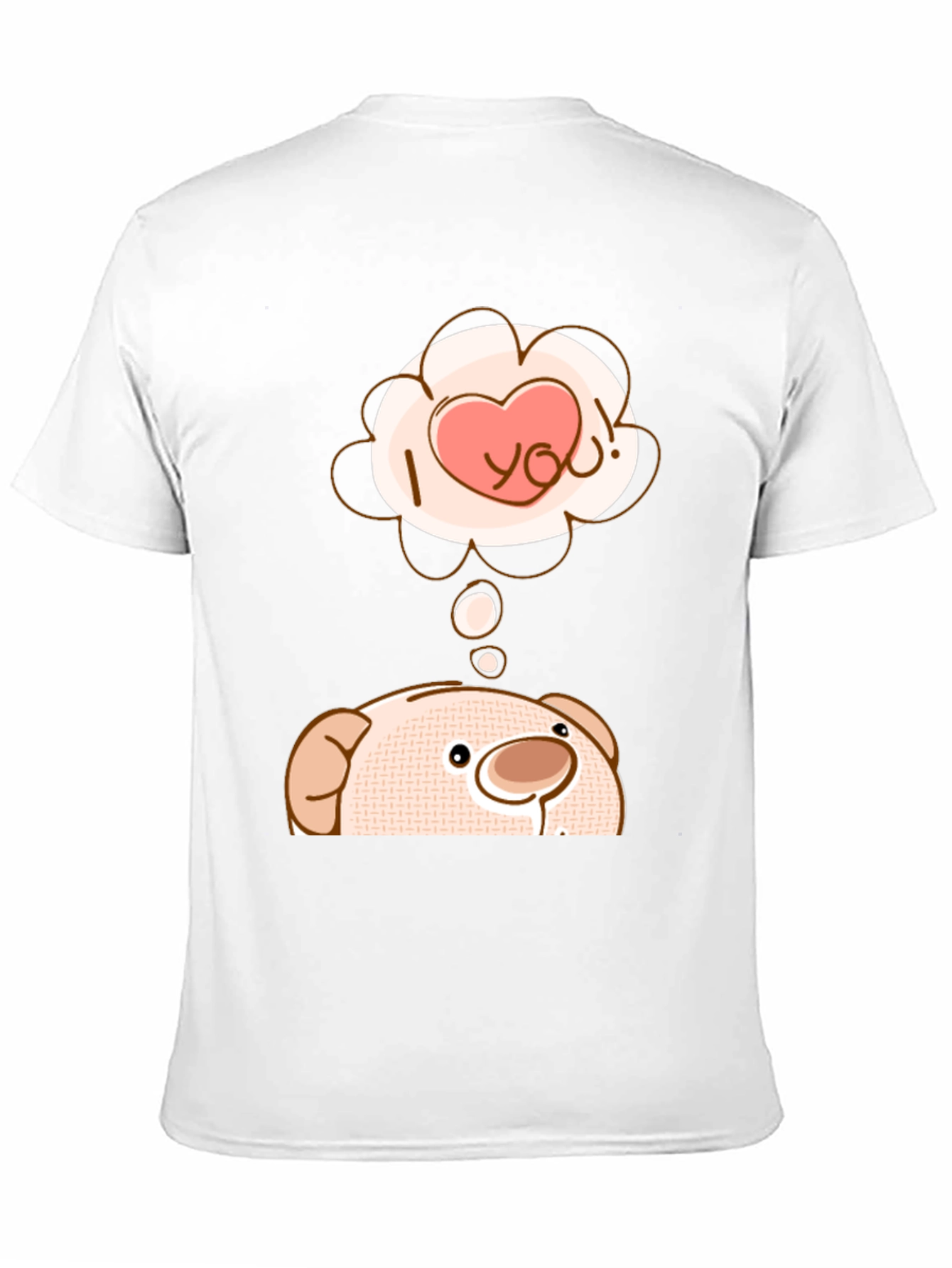 Cute Bear T-Shirt - I Love You Design