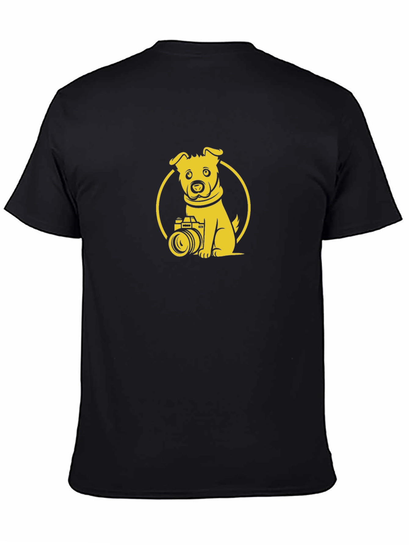 Dog Photographer Graphic Tee - Unisex Black T-Shirt