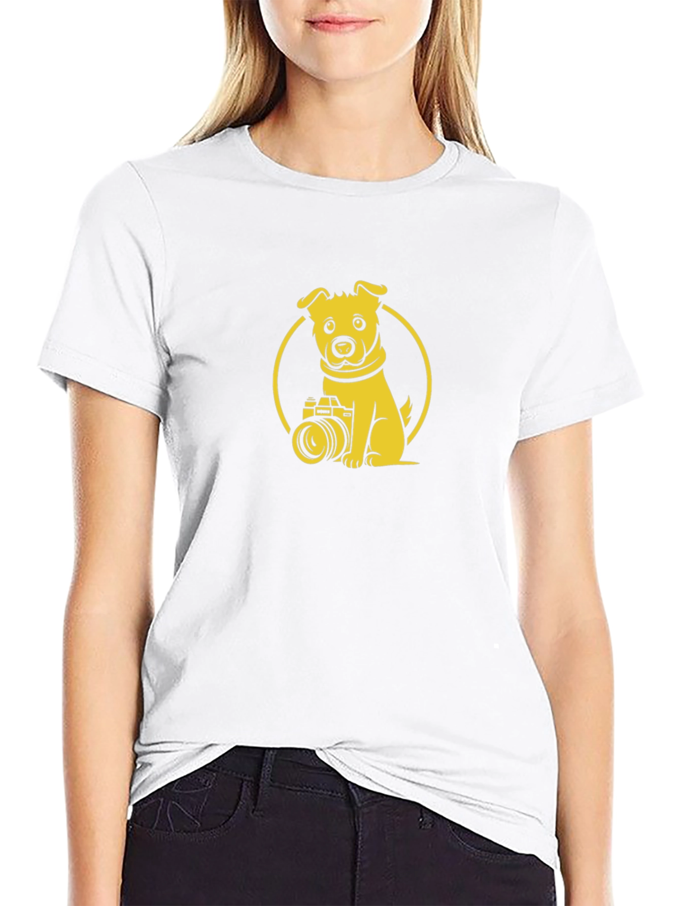 Dog Photographer Graphic Tee - Unisex Black T-Shirt