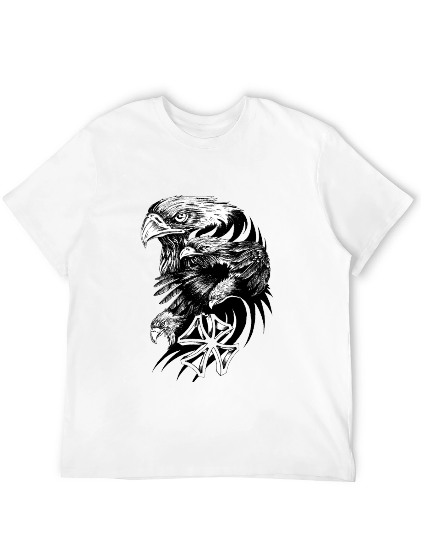 Bold Eagle Graphic Black T-Shirt