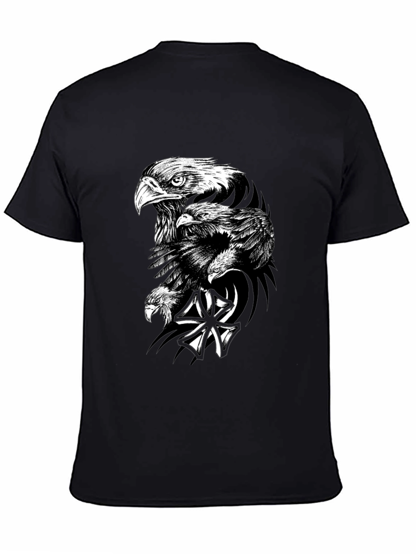 Bold Eagle Graphic Black T-Shirt