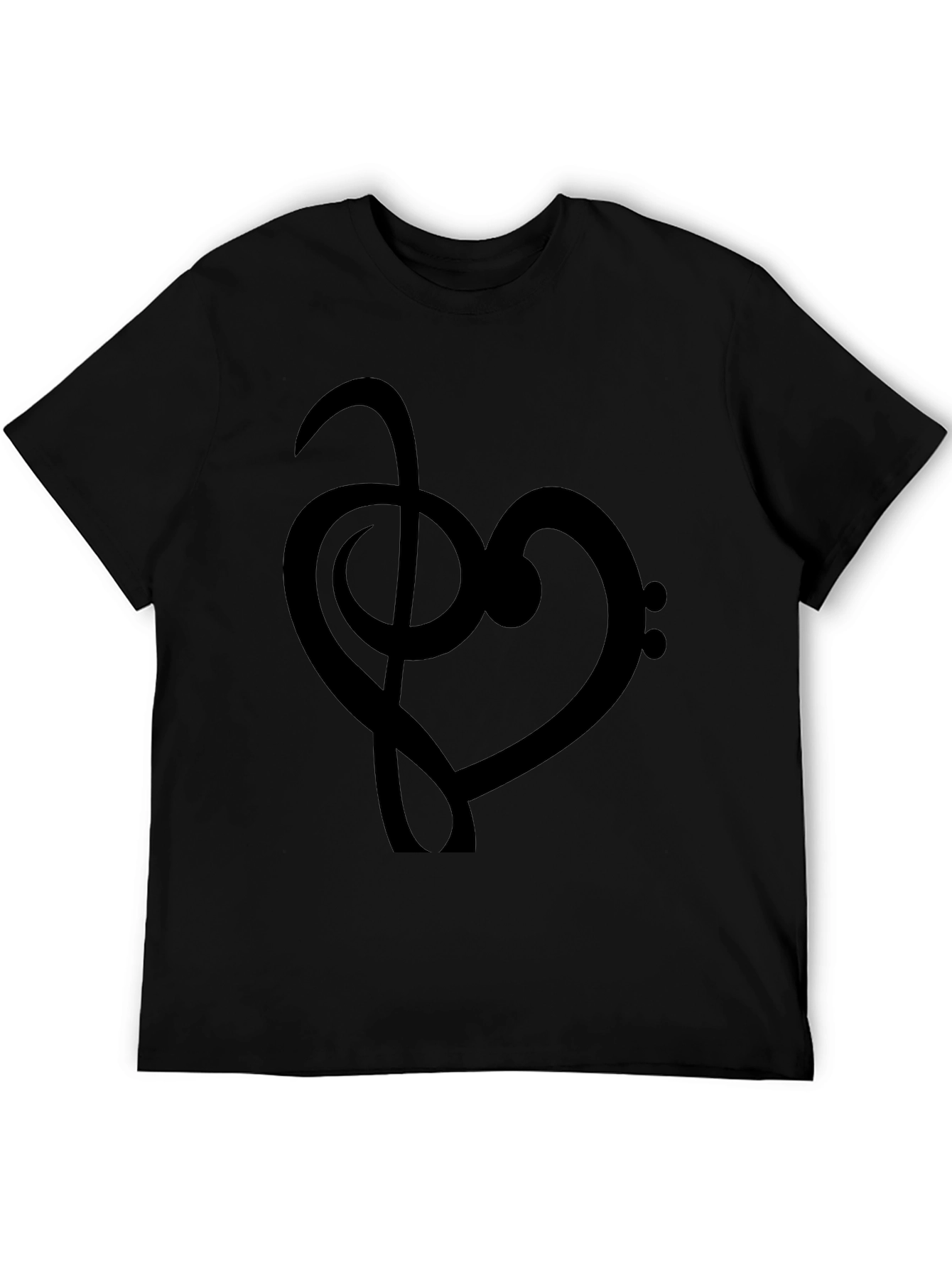 Musical Heartbeat T-Shirt - Bass Clef Love