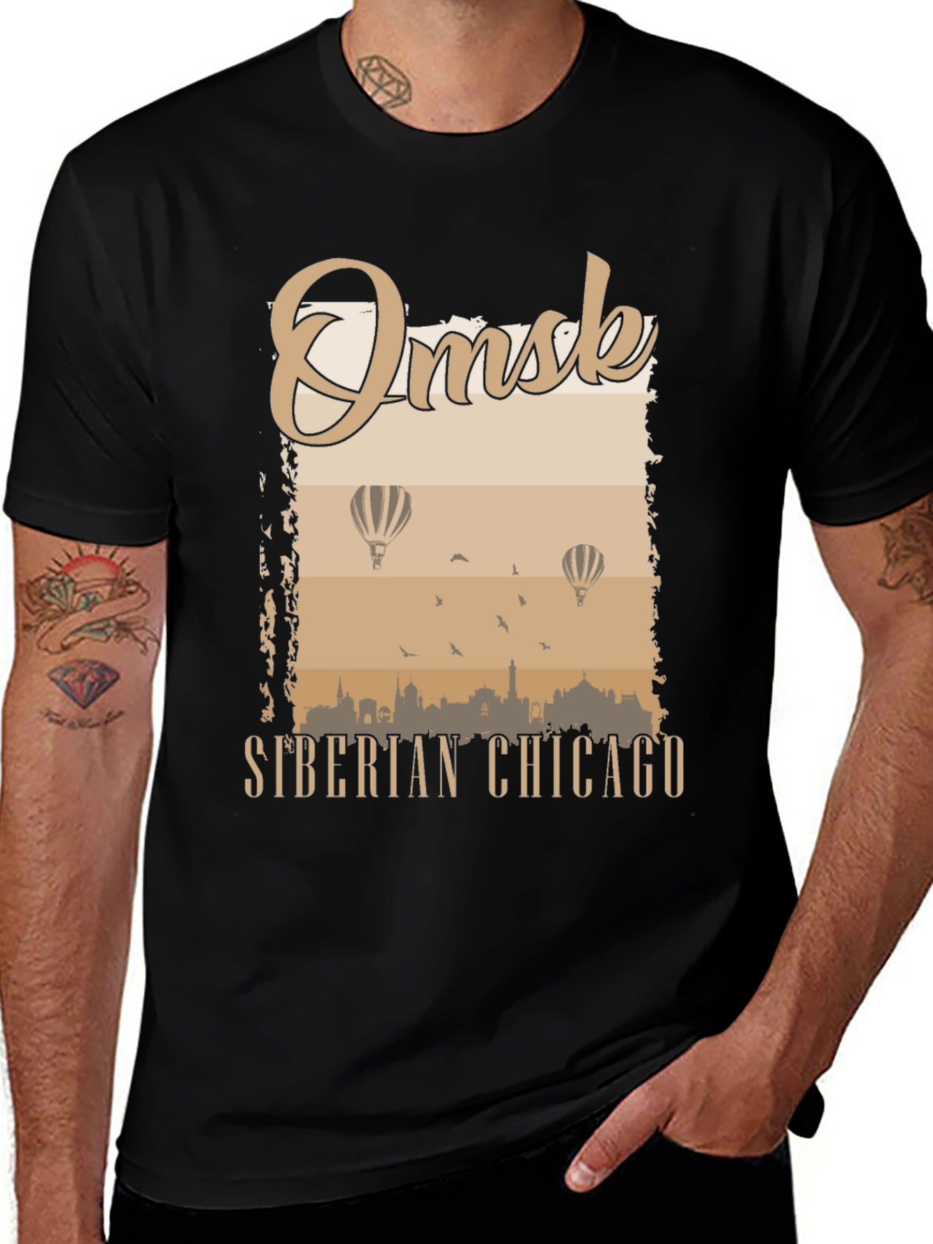 Omsk Siberian Chicago T-Shirt - Stylish City Tee