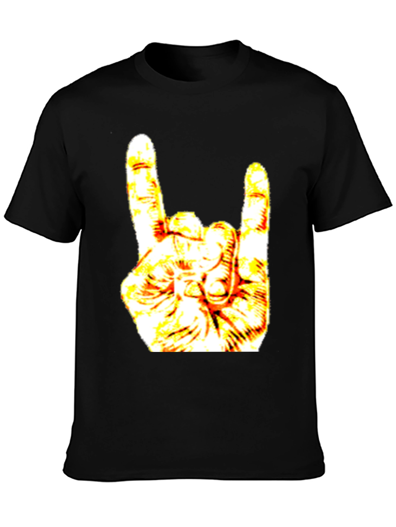 Rock On Graphic Black Tee