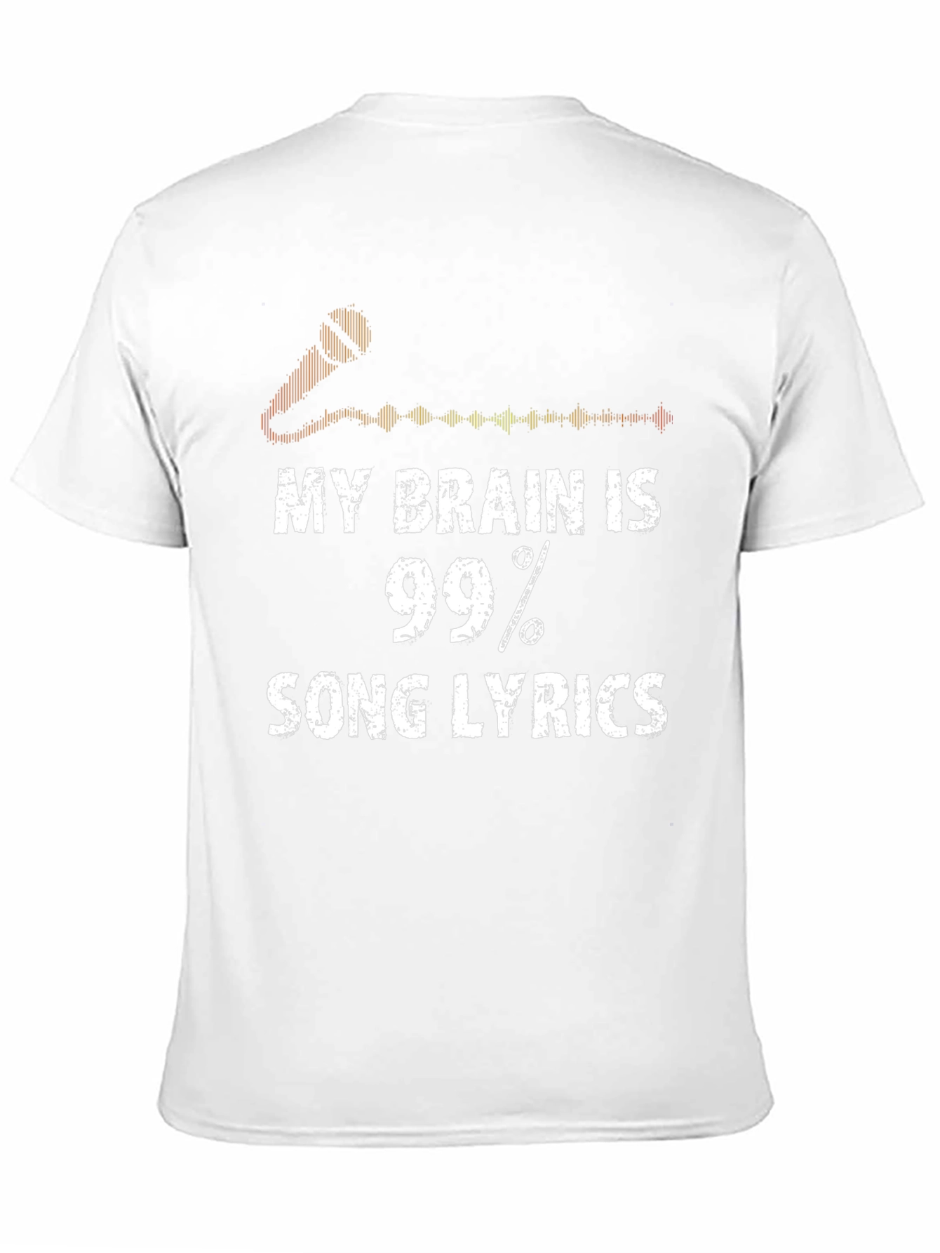 My Brain is 99% Song Lyrics Black T-Shirt