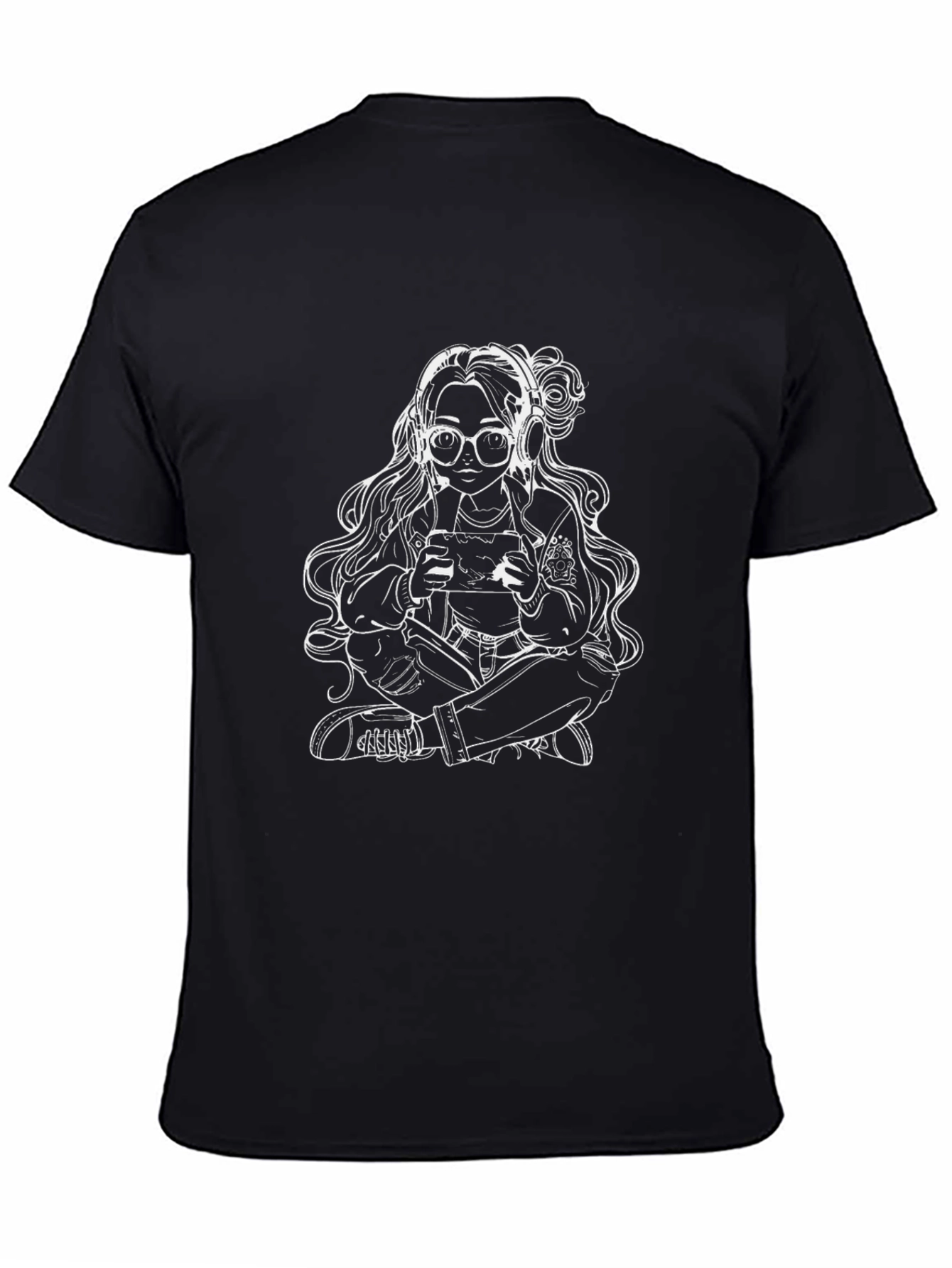 Gamer Girl Graphic Tee - Cool Black T-Shirt