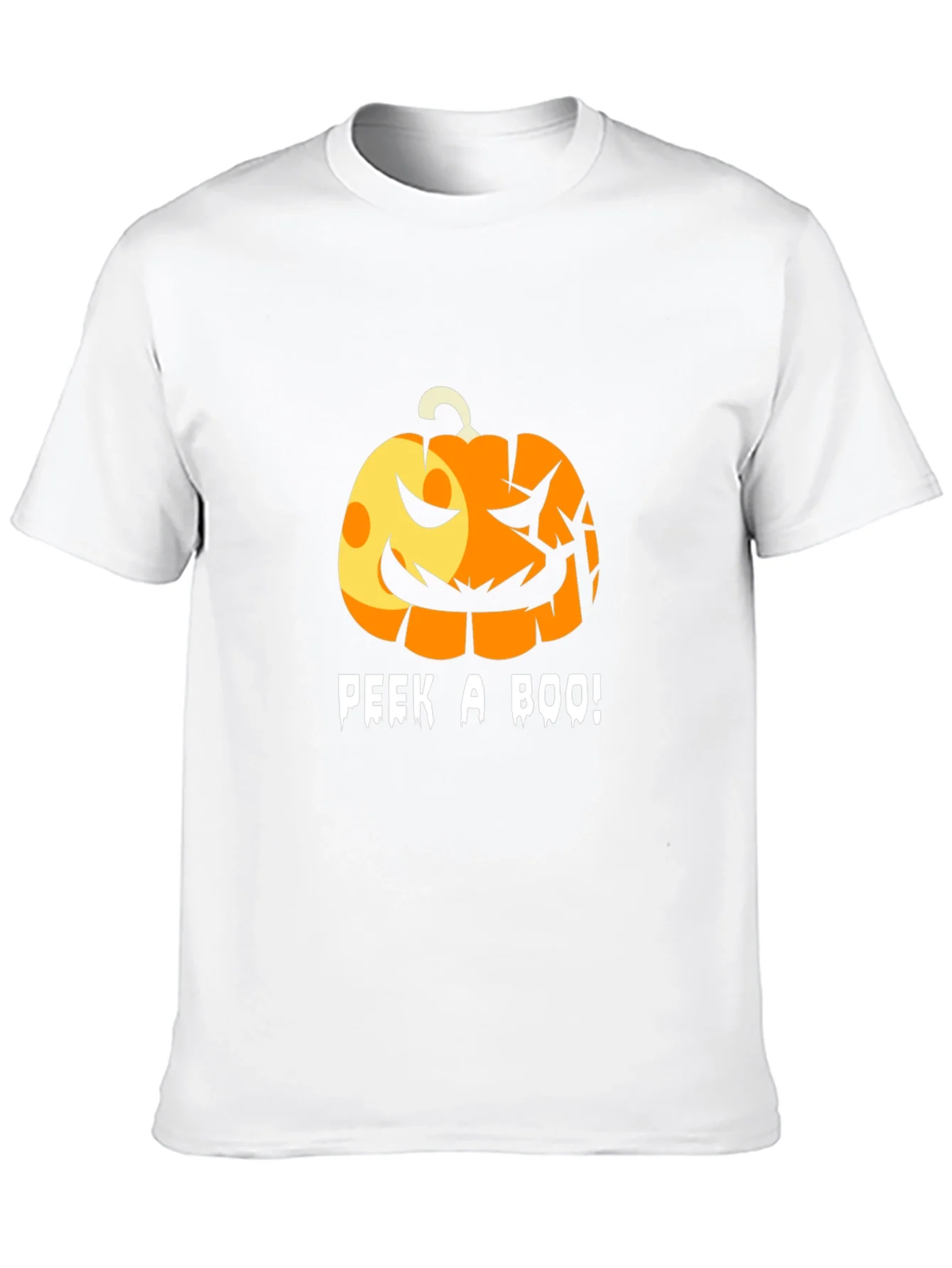 Halloween Pumpkin Peek-a-Boo T-Shirt