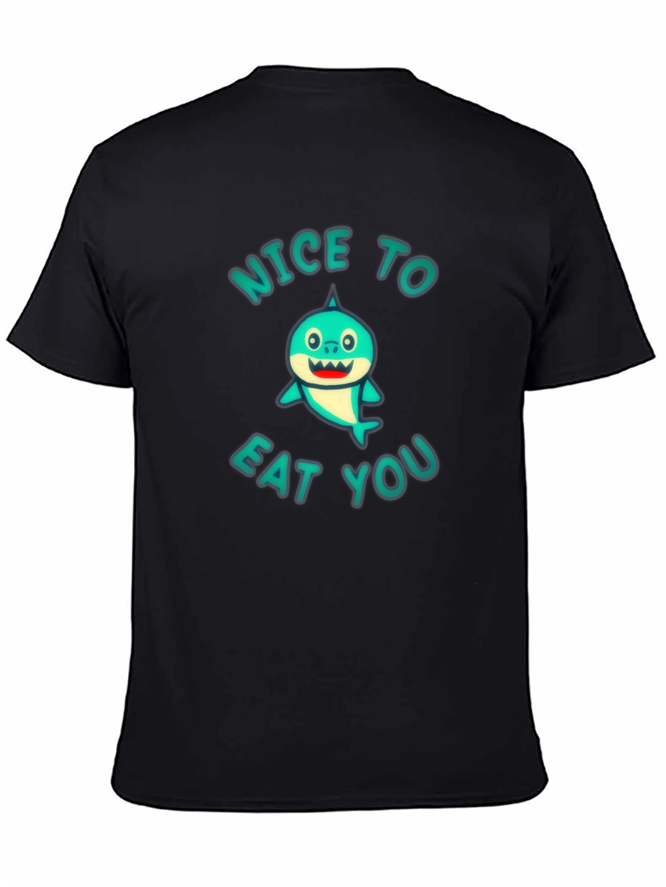 Funny Shark Graphic T-Shirt - Nice to Eat You!