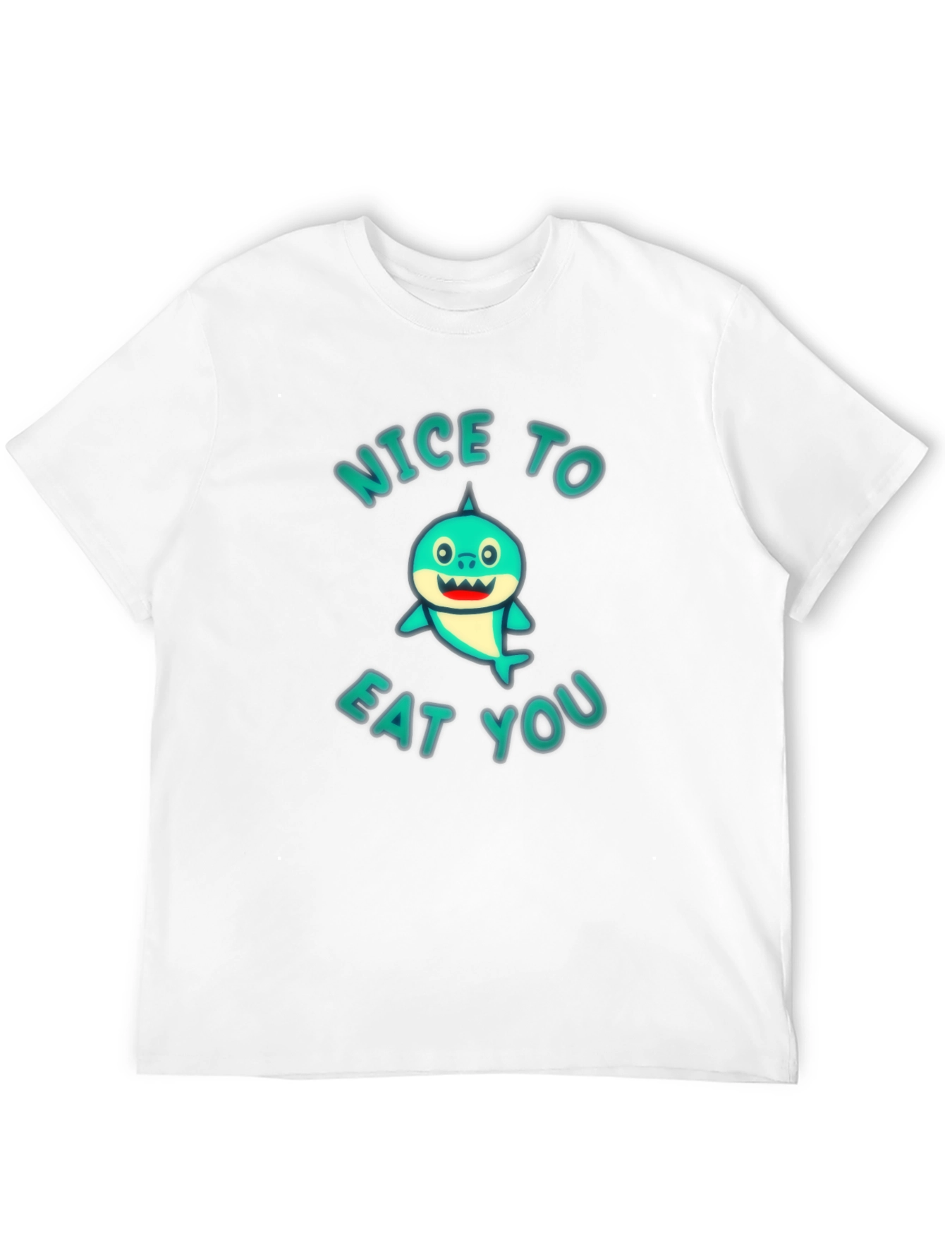 Funny Shark Graphic T-Shirt - Nice to Eat You!
