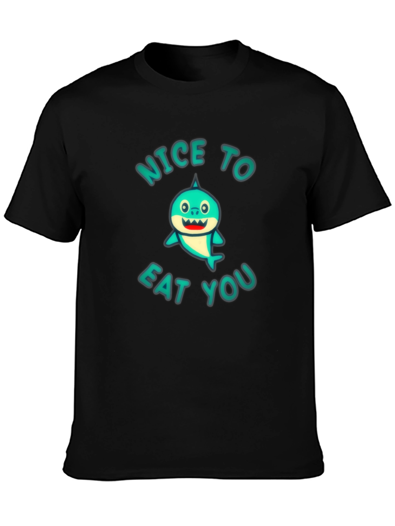 Funny Shark Graphic T-Shirt - Nice to Eat You!
