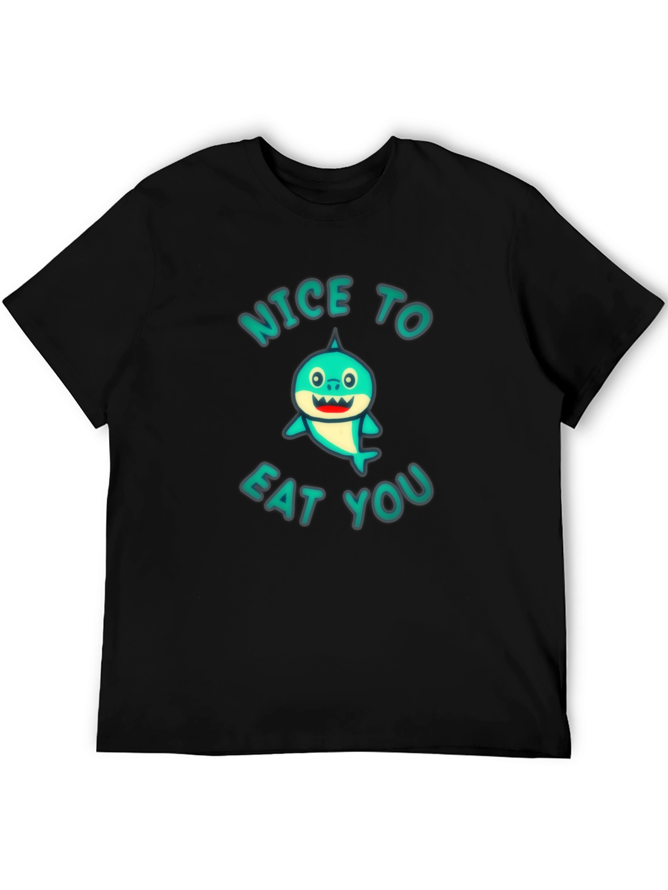 Funny Shark Graphic T-Shirt - Nice to Eat You!