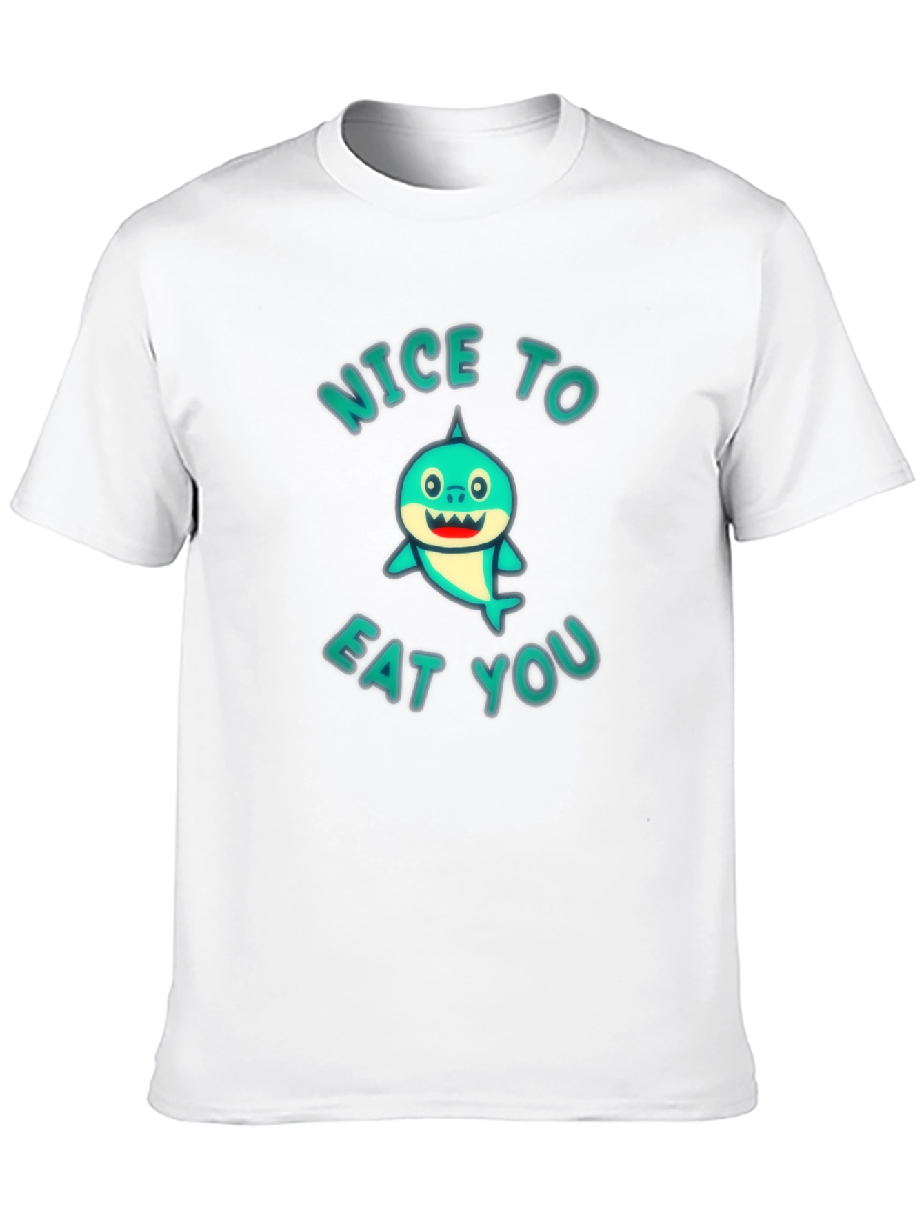 Funny Shark Graphic T-Shirt - Nice to Eat You!