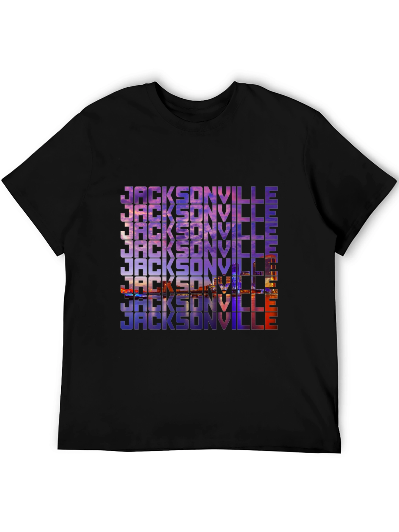 Jacksonville Graphic Print Black T-Shirt