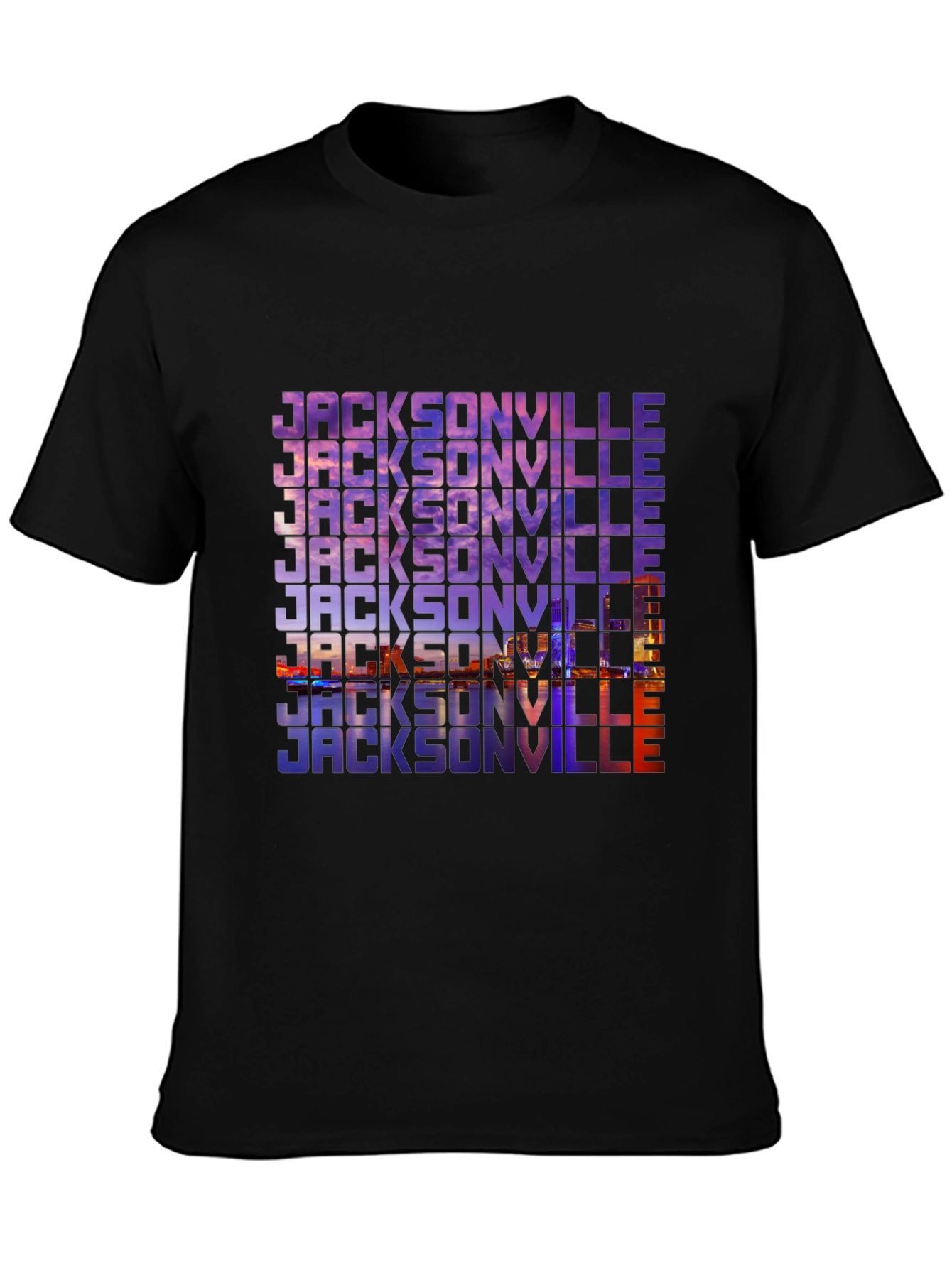 Jacksonville Graphic Print Black T-Shirt