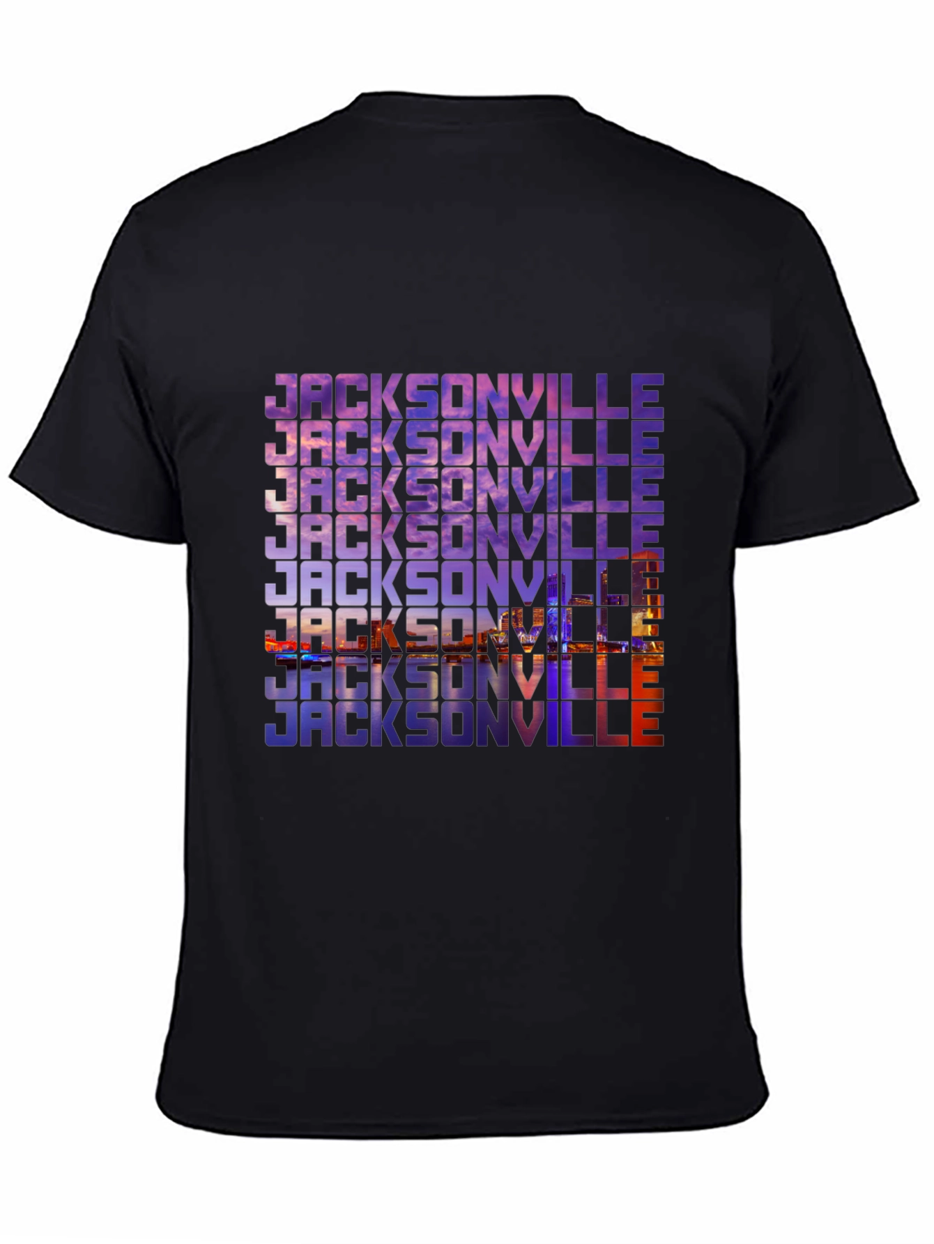 Jacksonville Graphic Print Black T-Shirt