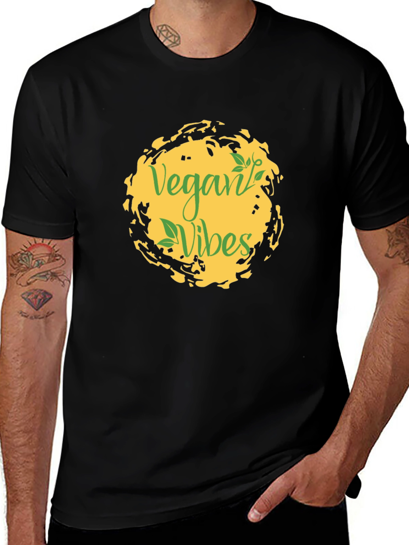 Vegan Vibes Black T-Shirt