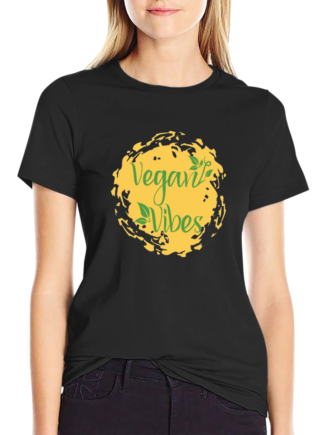 Vegan Vibes Black T-Shirt