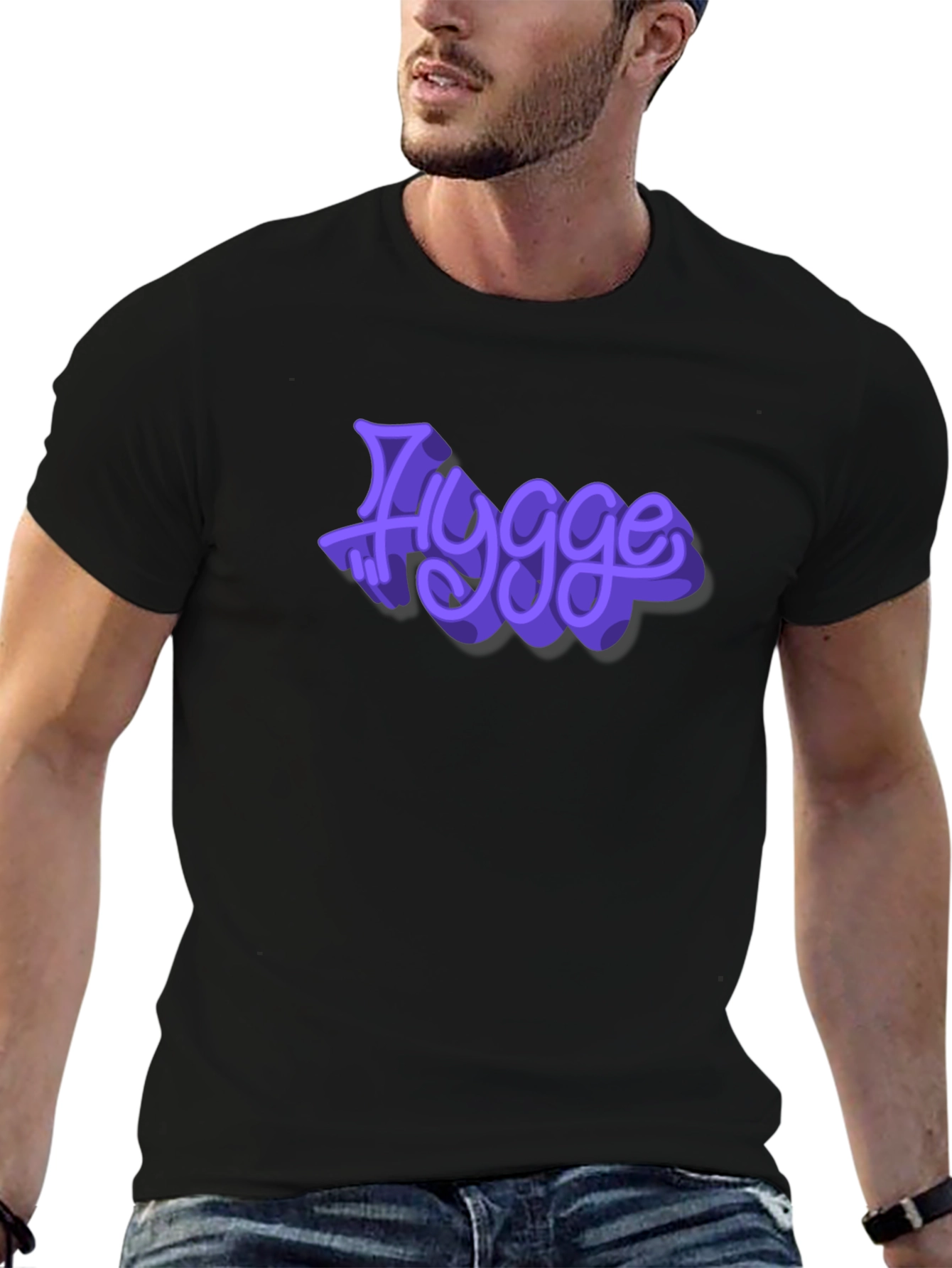Hygge Purple Graphic T-Shirt