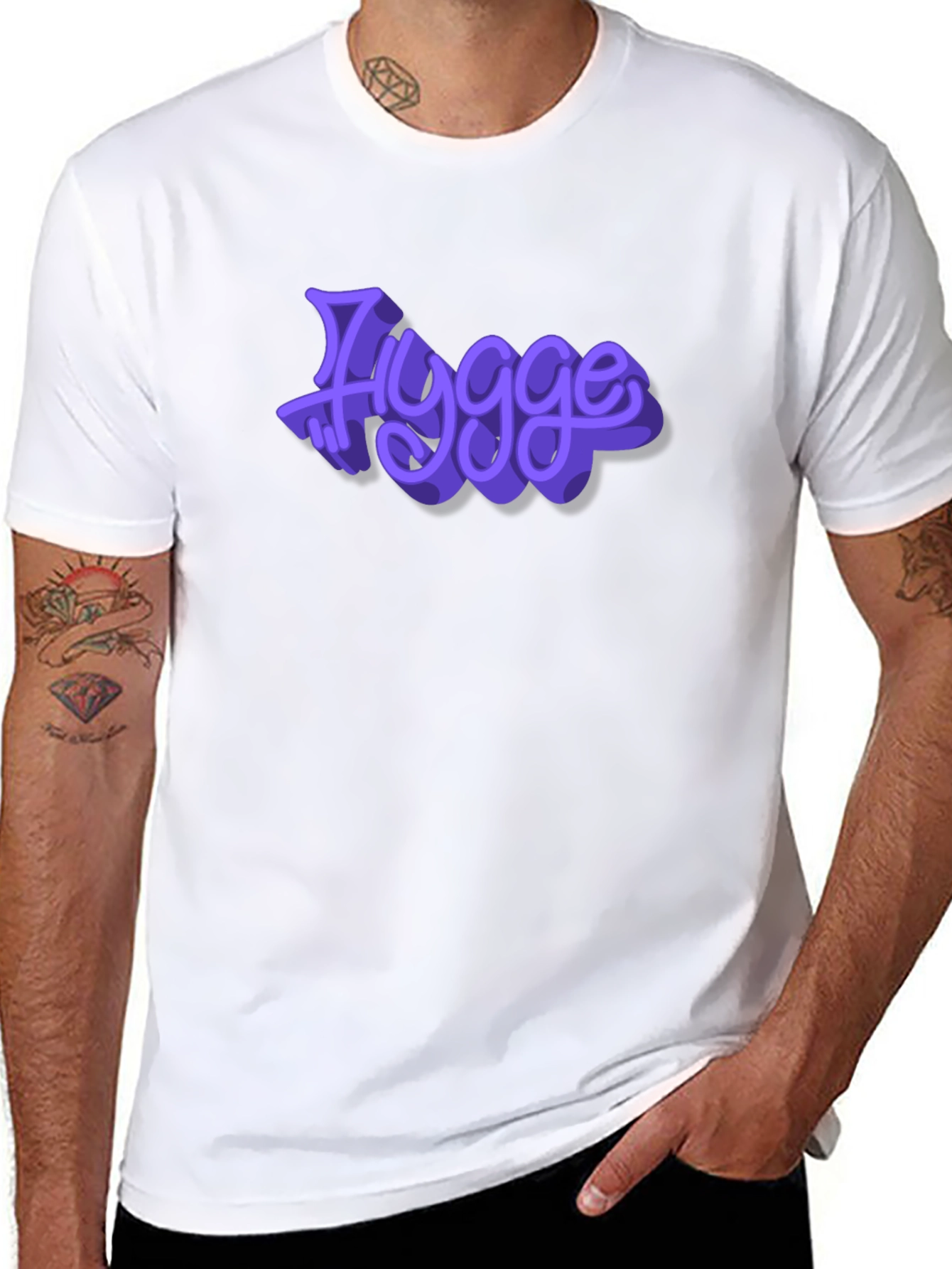 Hygge Purple Graphic T-Shirt