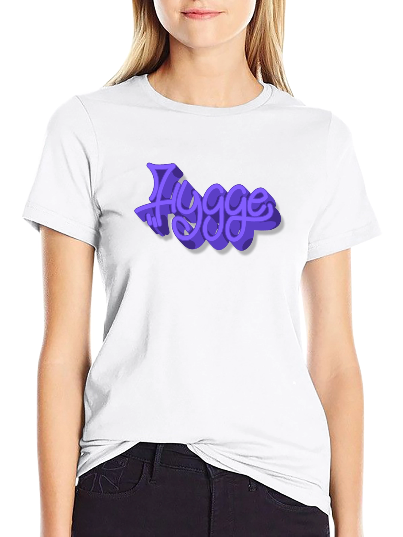 Hygge Purple Graphic T-Shirt