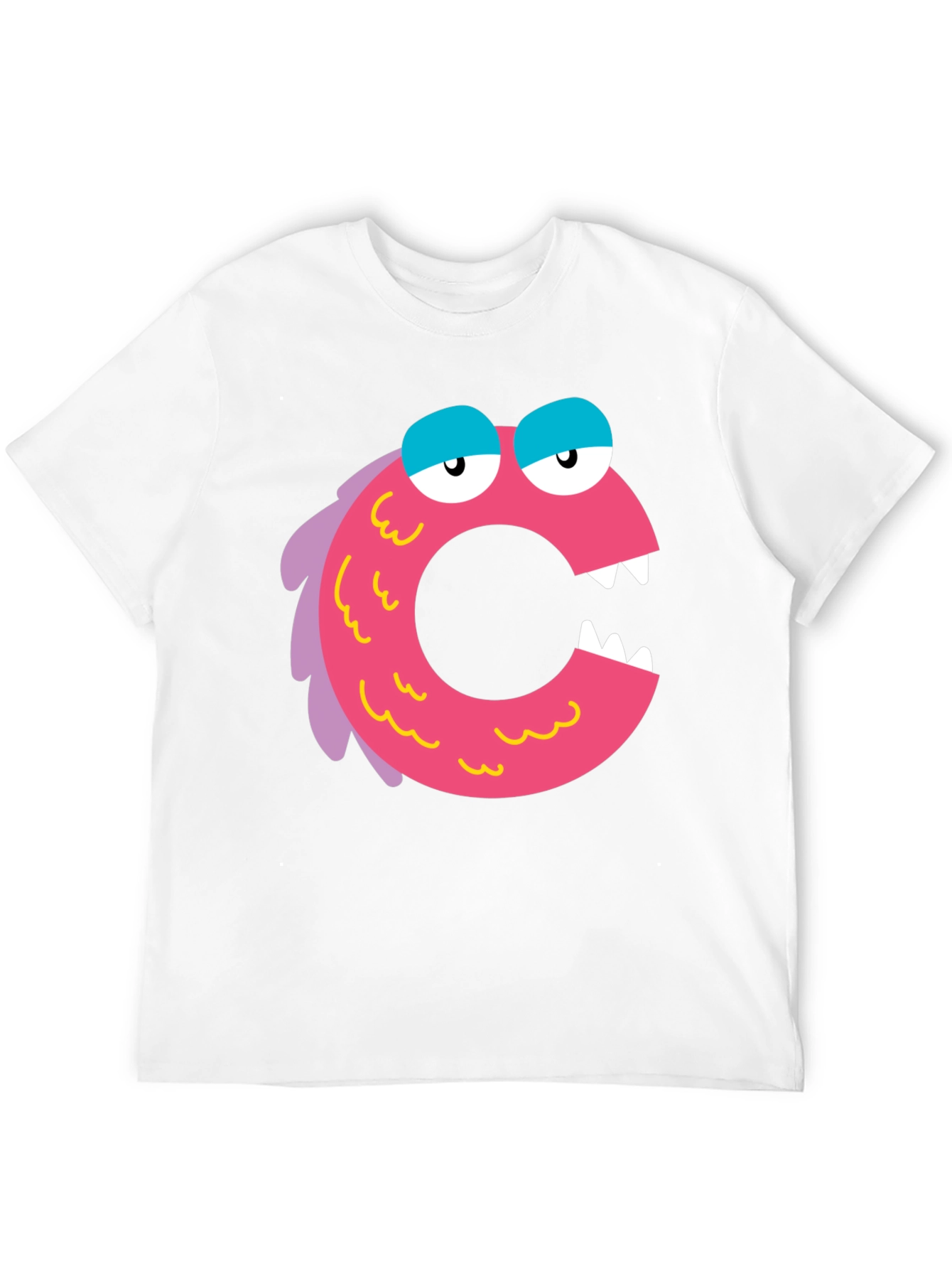 Monster Letter C Black T-Shirt