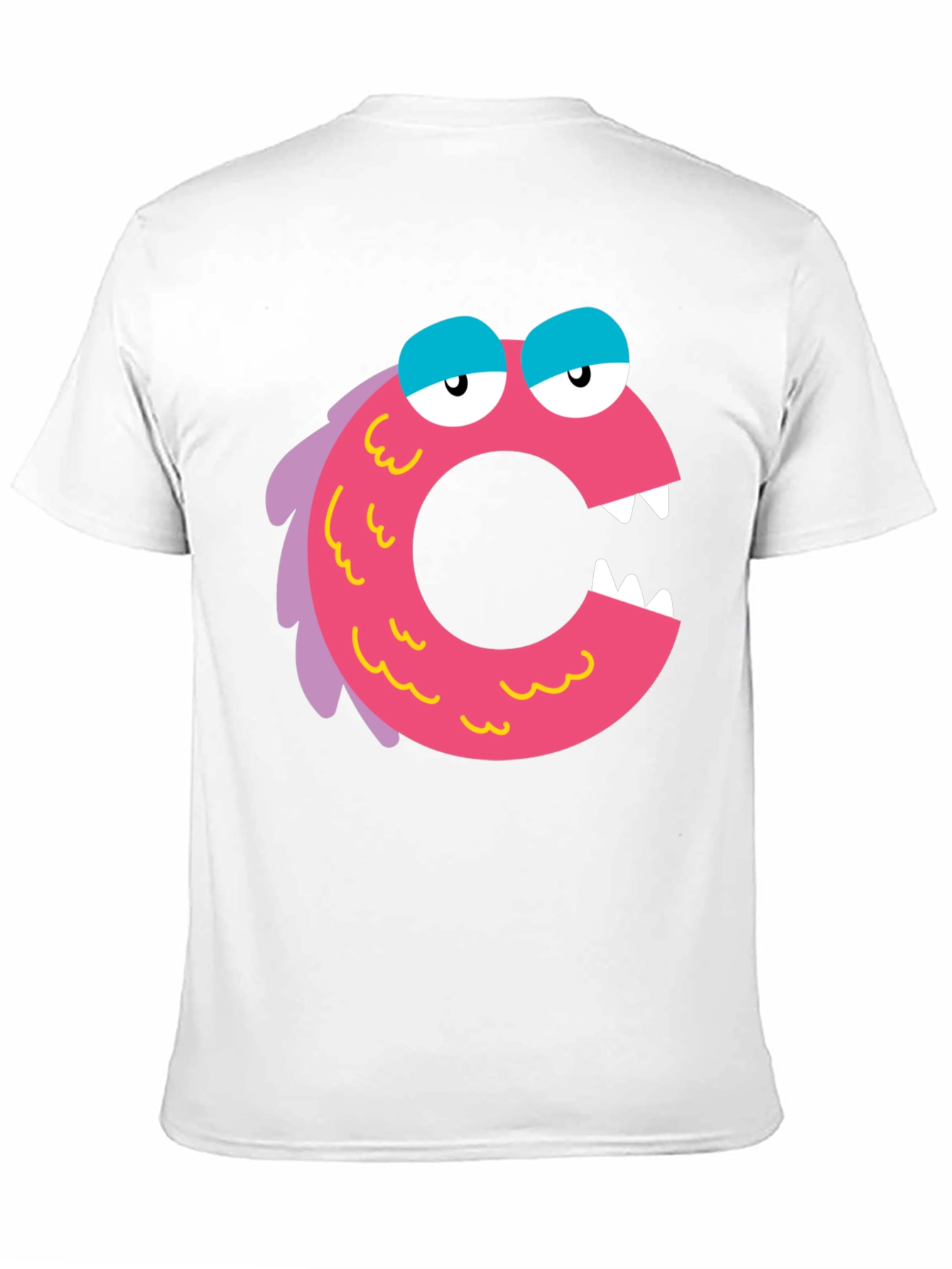 Monster Letter C Black T-Shirt