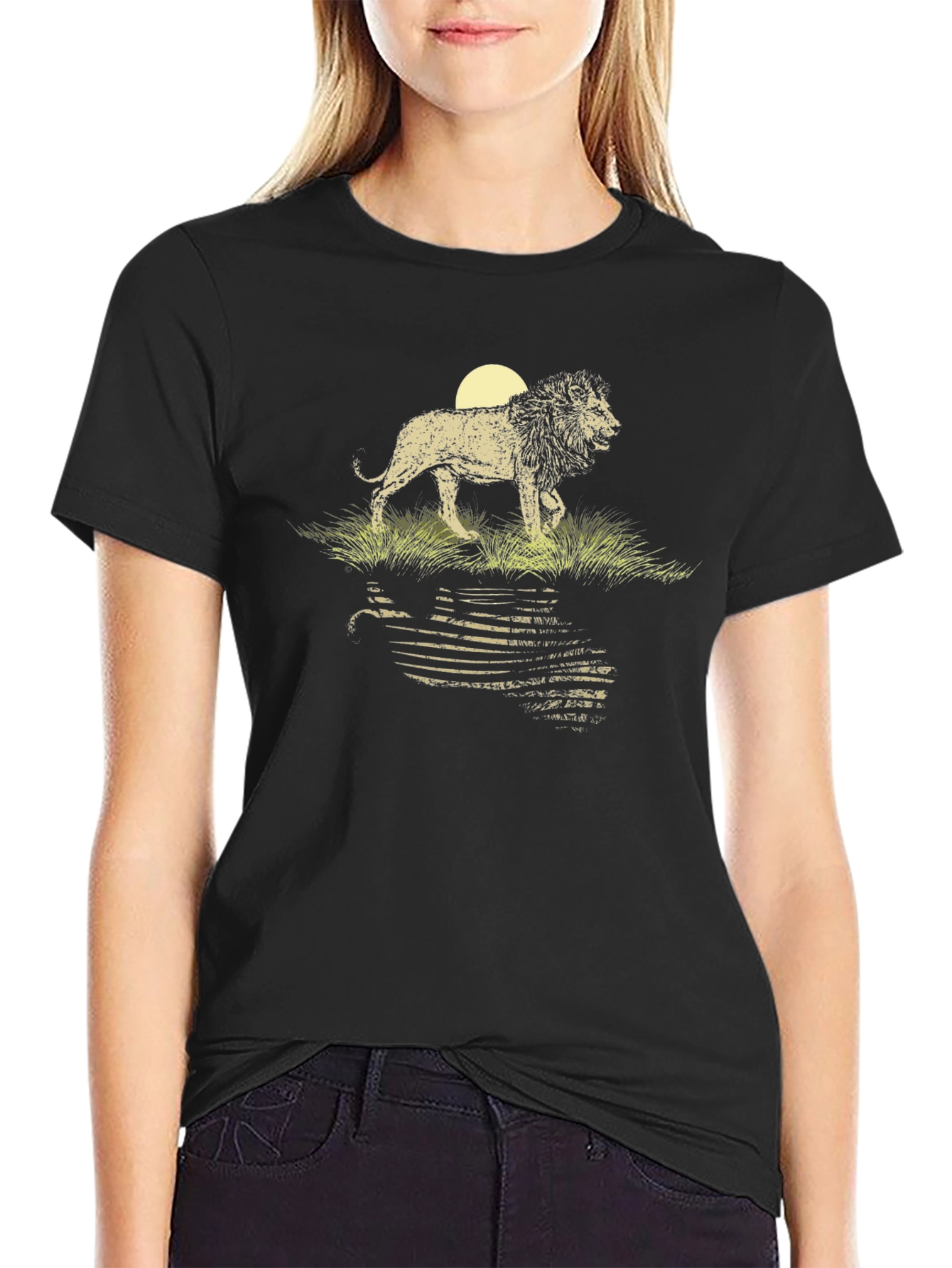 Lion King Graphic Print Mens T-Shirt