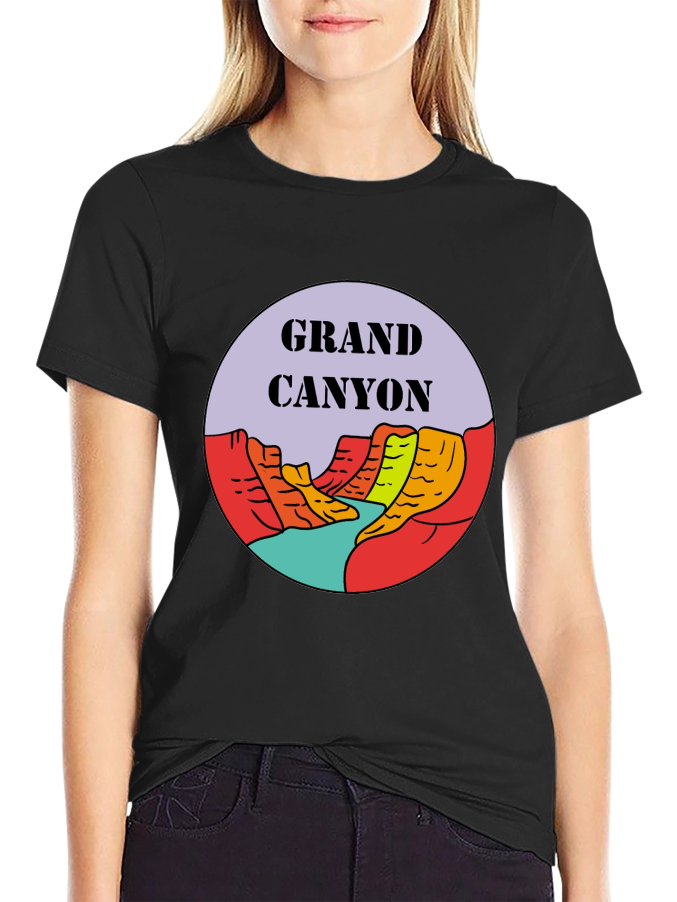 Grand Canyon Graphic Tee - Black Unisex T-Shirt