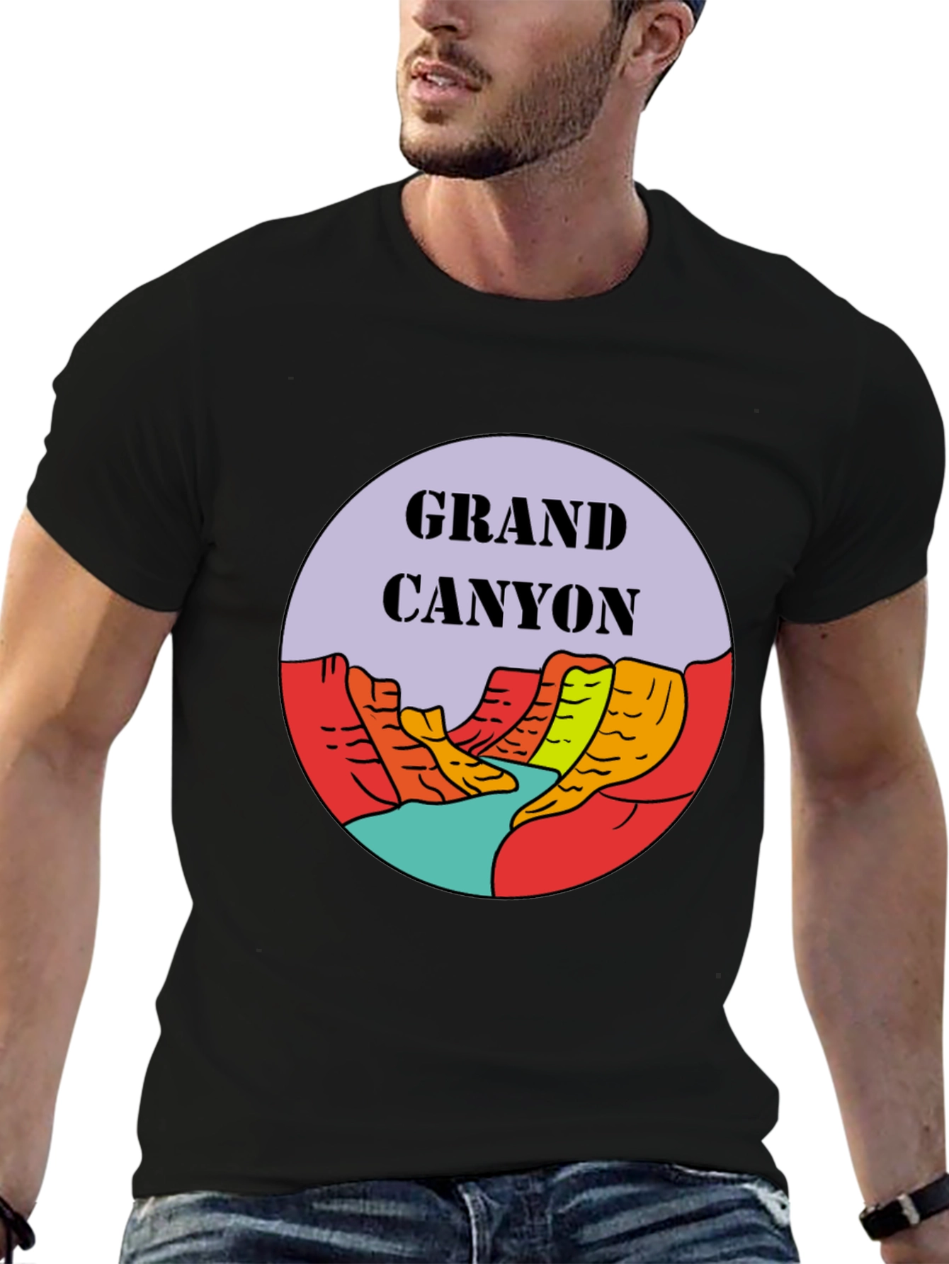 Grand Canyon Graphic Tee - Black Unisex T-Shirt