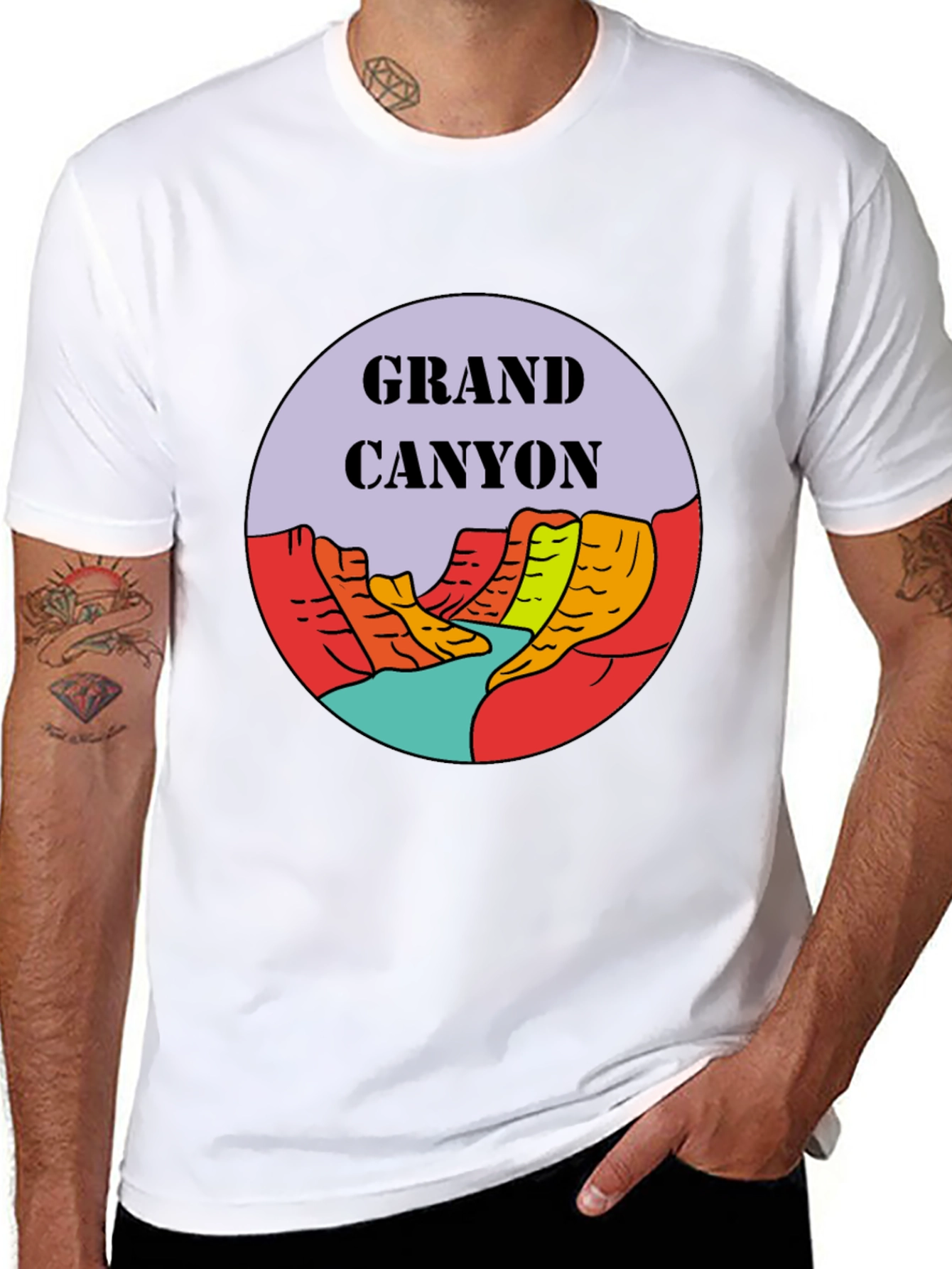 Grand Canyon Graphic Tee - Black Unisex T-Shirt