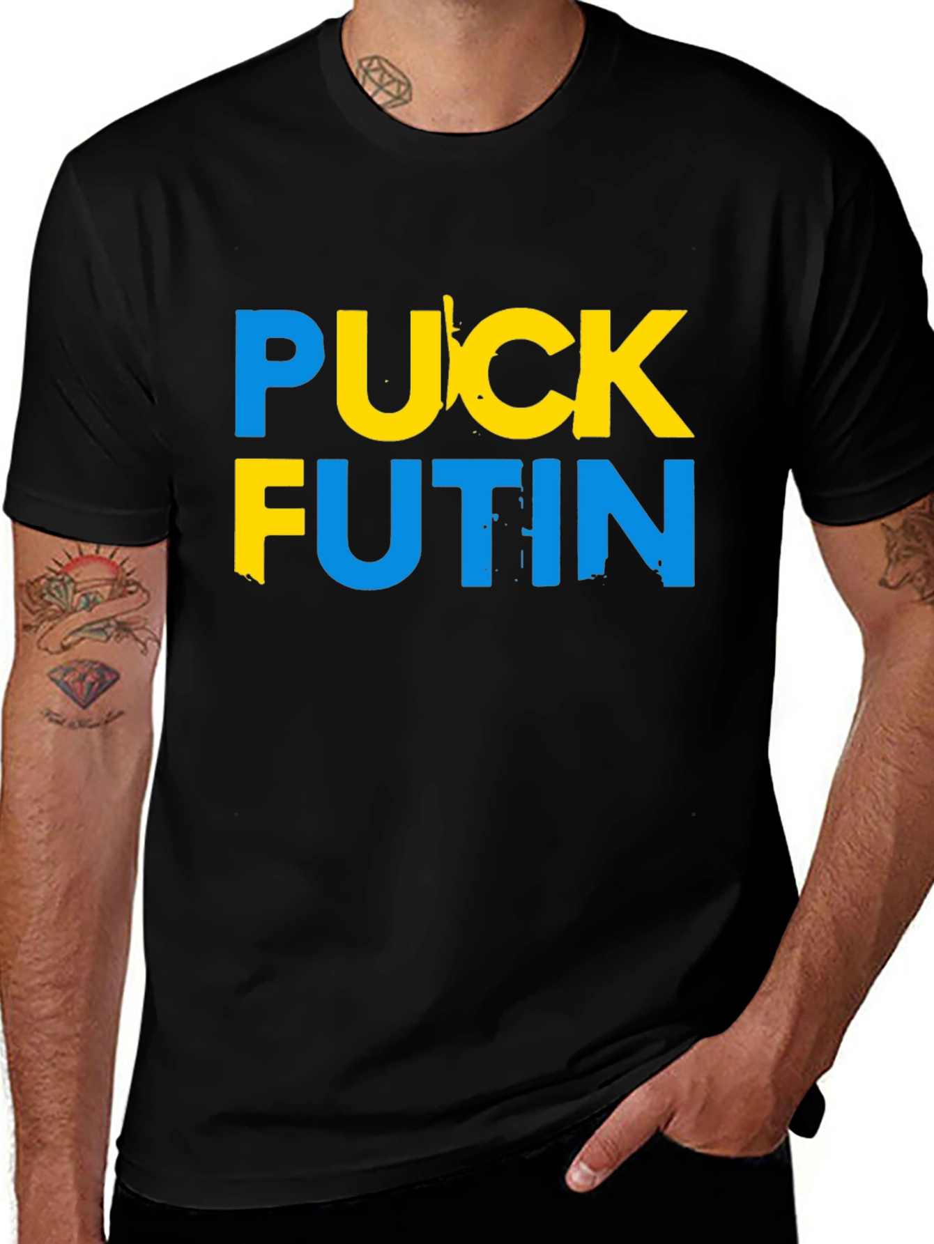 Puck Futin Graphic T-Shirt - Black Tee