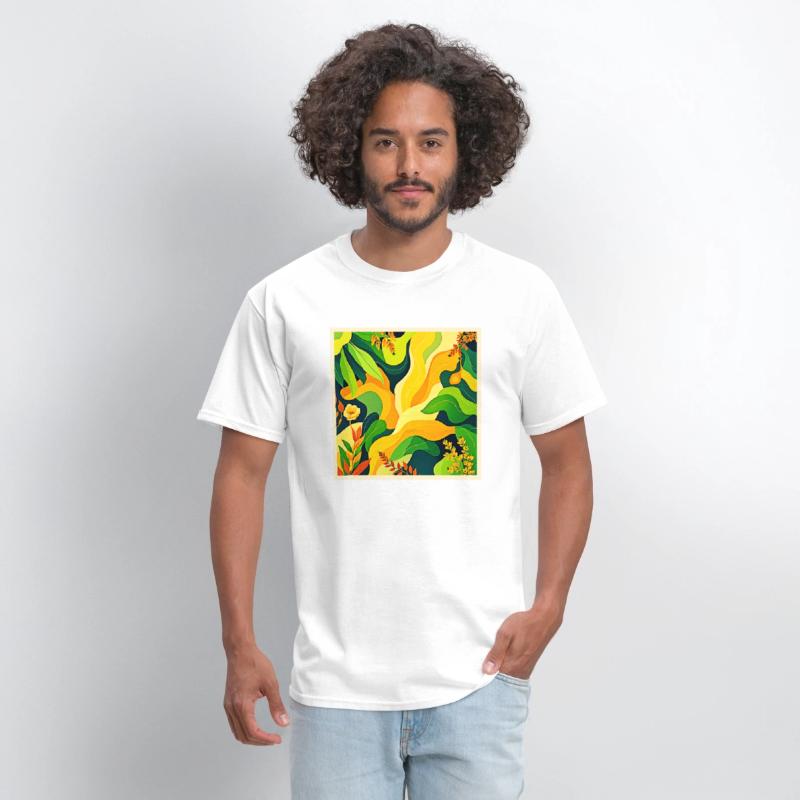 Vibrant Abstract Botanical Art