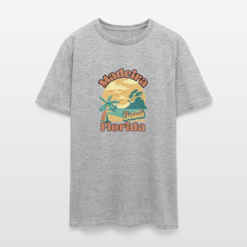 Vintage Madeira Beach Florida Palm Trees FL Retro