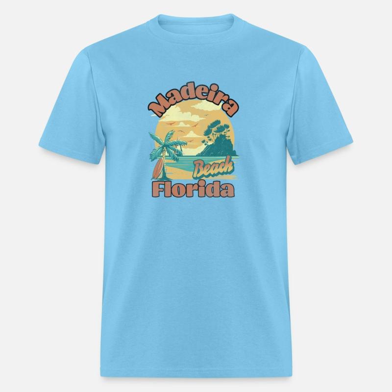 Vintage Madeira Beach Florida Palm Trees FL Retro