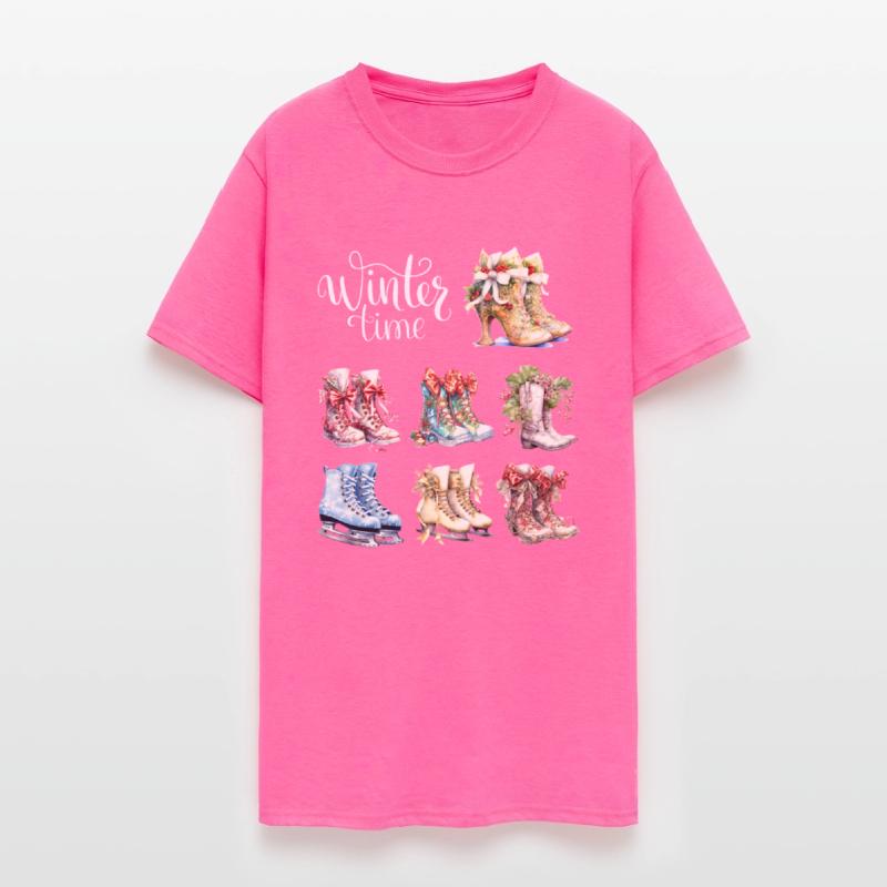 Vintage Retro Boots Christmas Winter Time