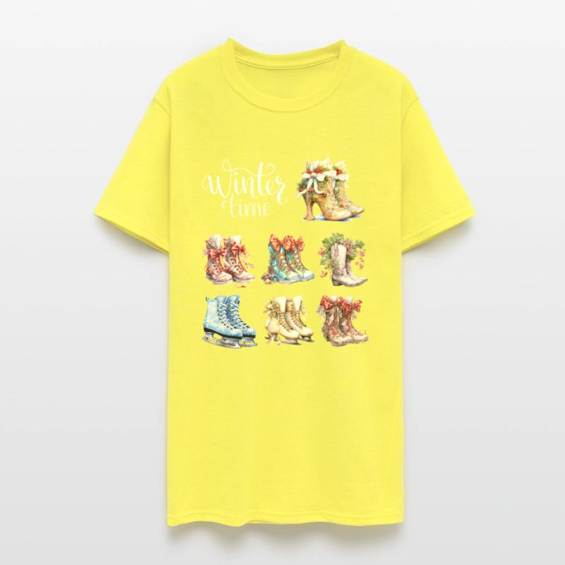 Vintage Retro Boots Christmas Winter Time