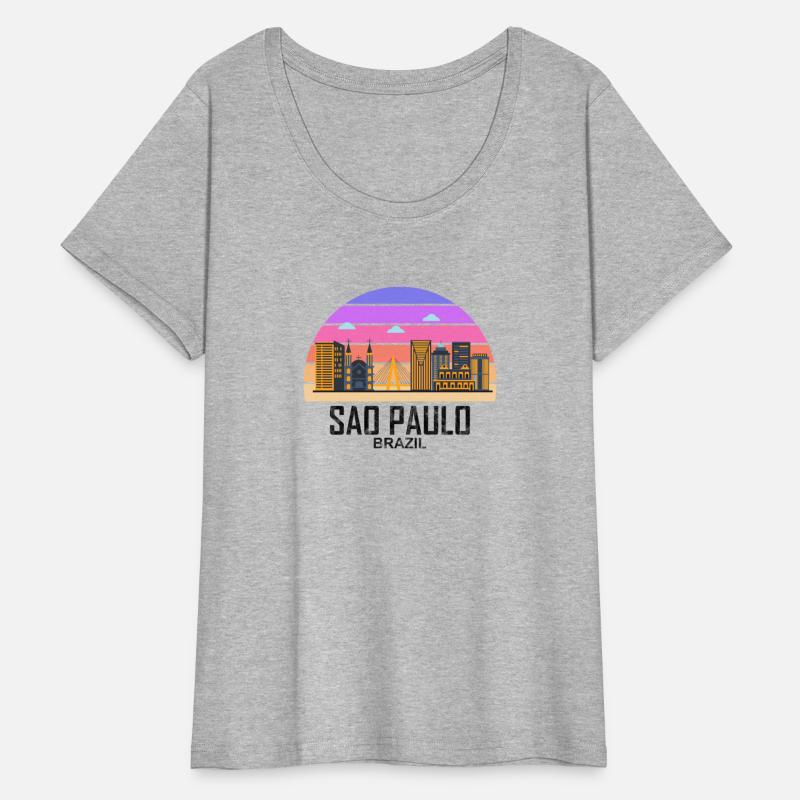 Vintage Sao Paulo Brazil Skyline Travel Lover