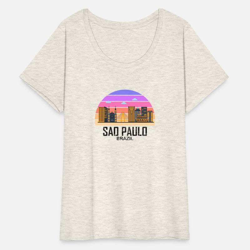 Vintage Sao Paulo Brazil Skyline Travel Lover